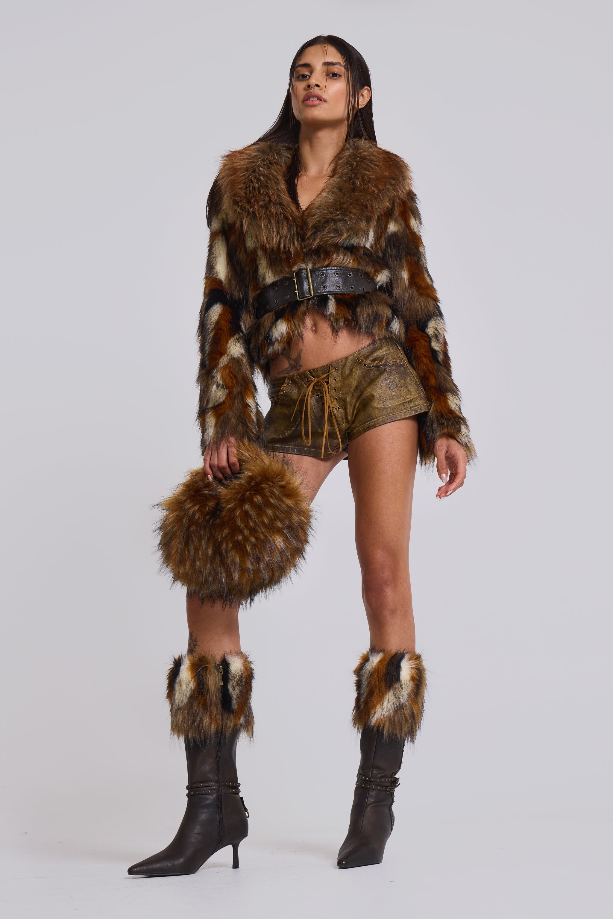 Fauna Faux Fur Healed Boot