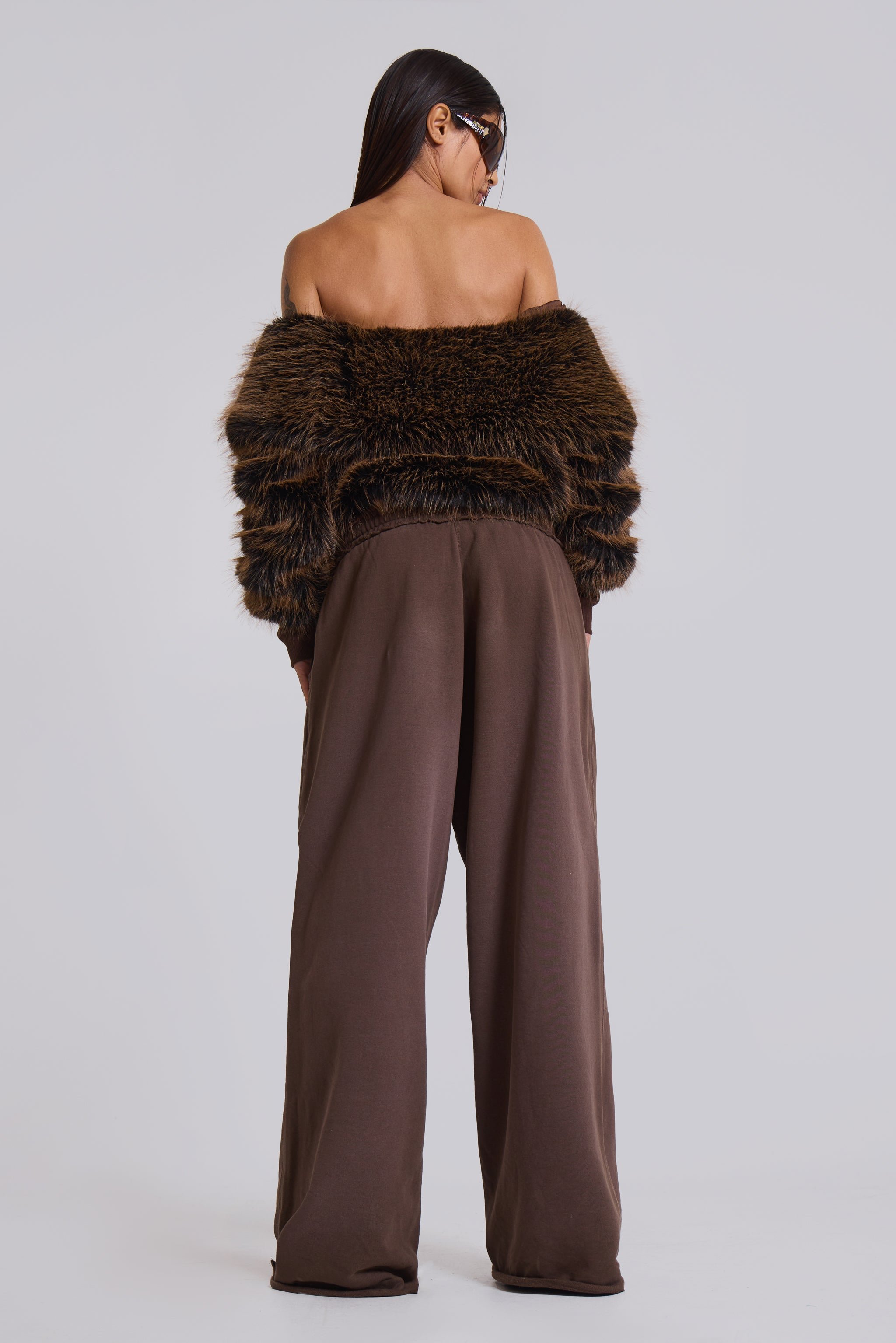 316 Off The Shoulder Fur Jumper