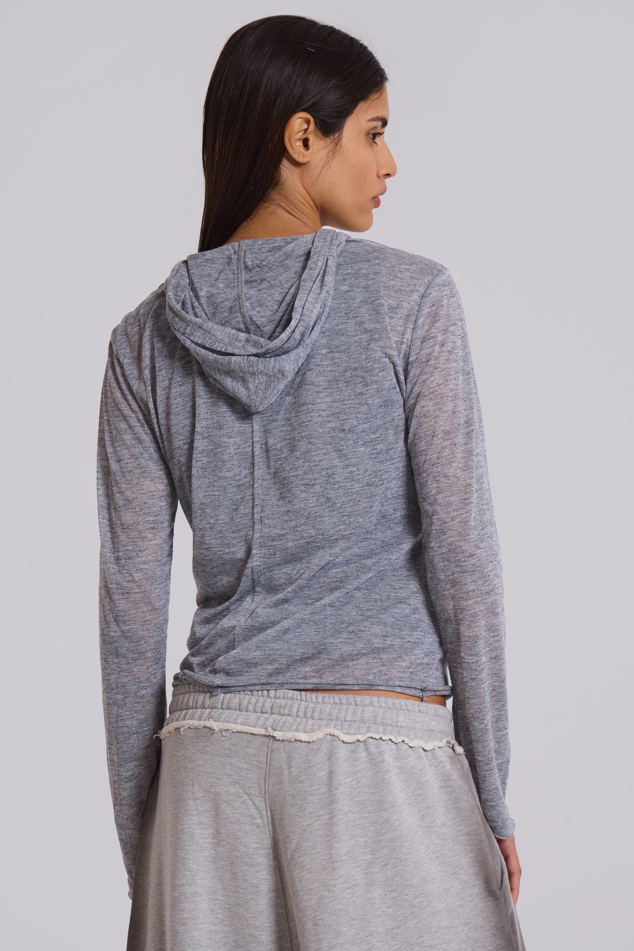 Grey Marl Mist Hoodie