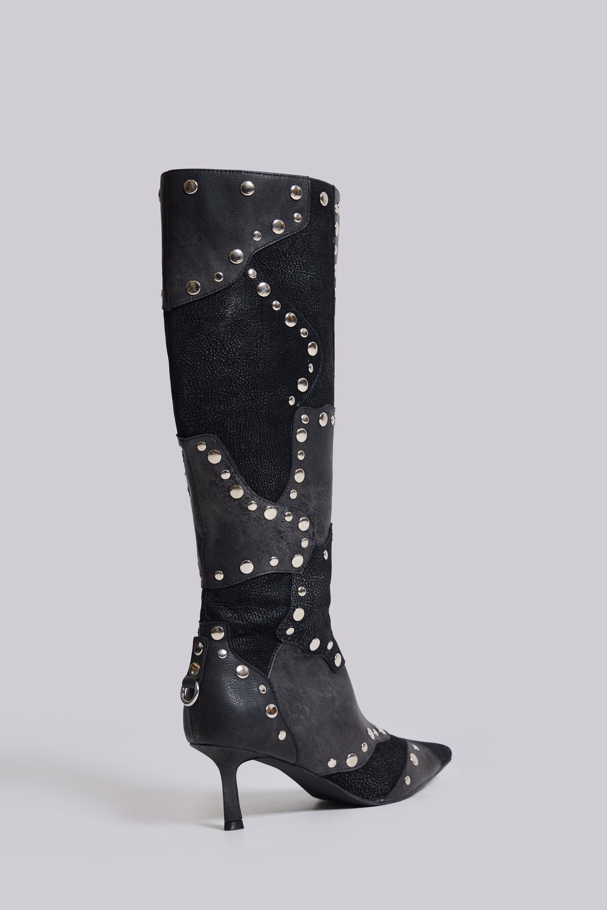 Shadow Studded Knee-High Boot