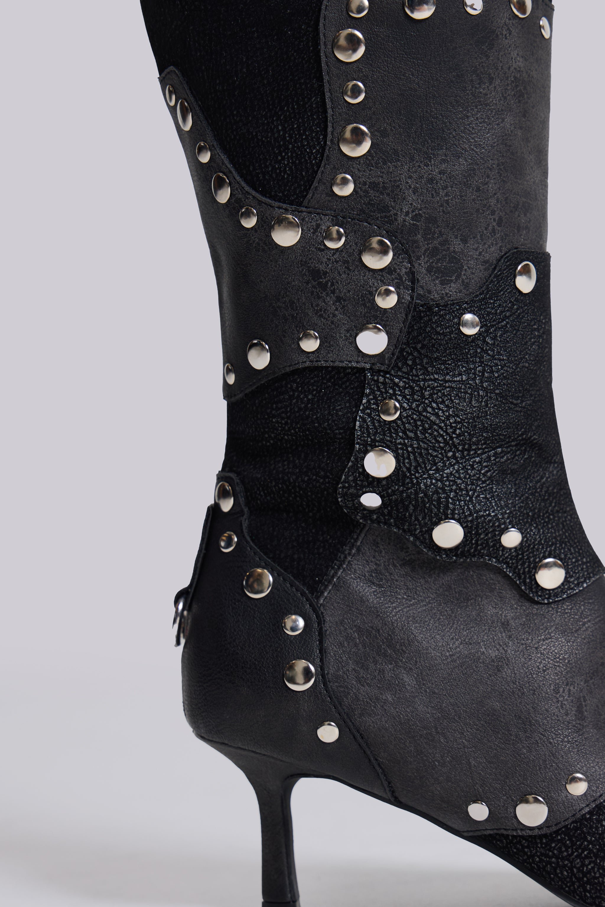 Shadow Studded Knee-High Boot