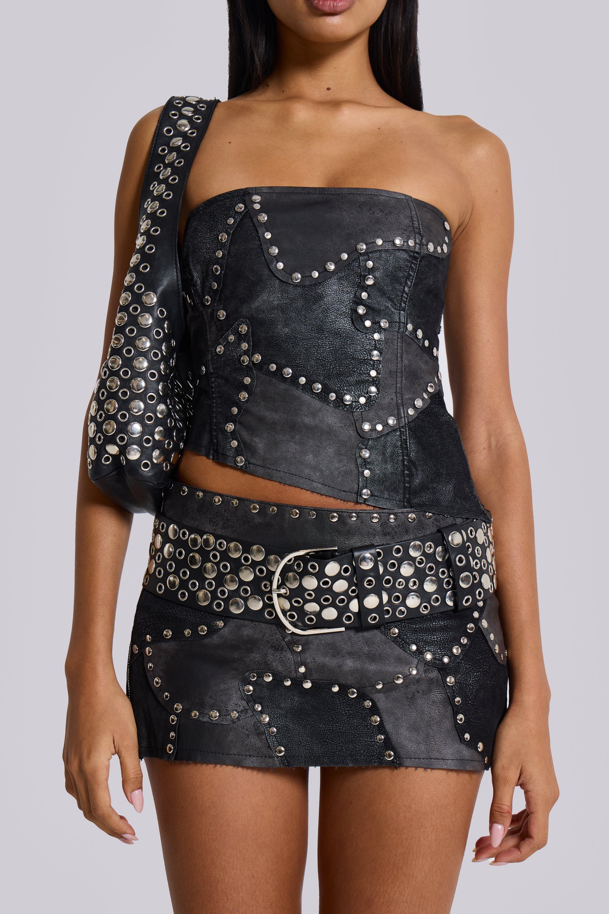 Shadow Studded Corset Top