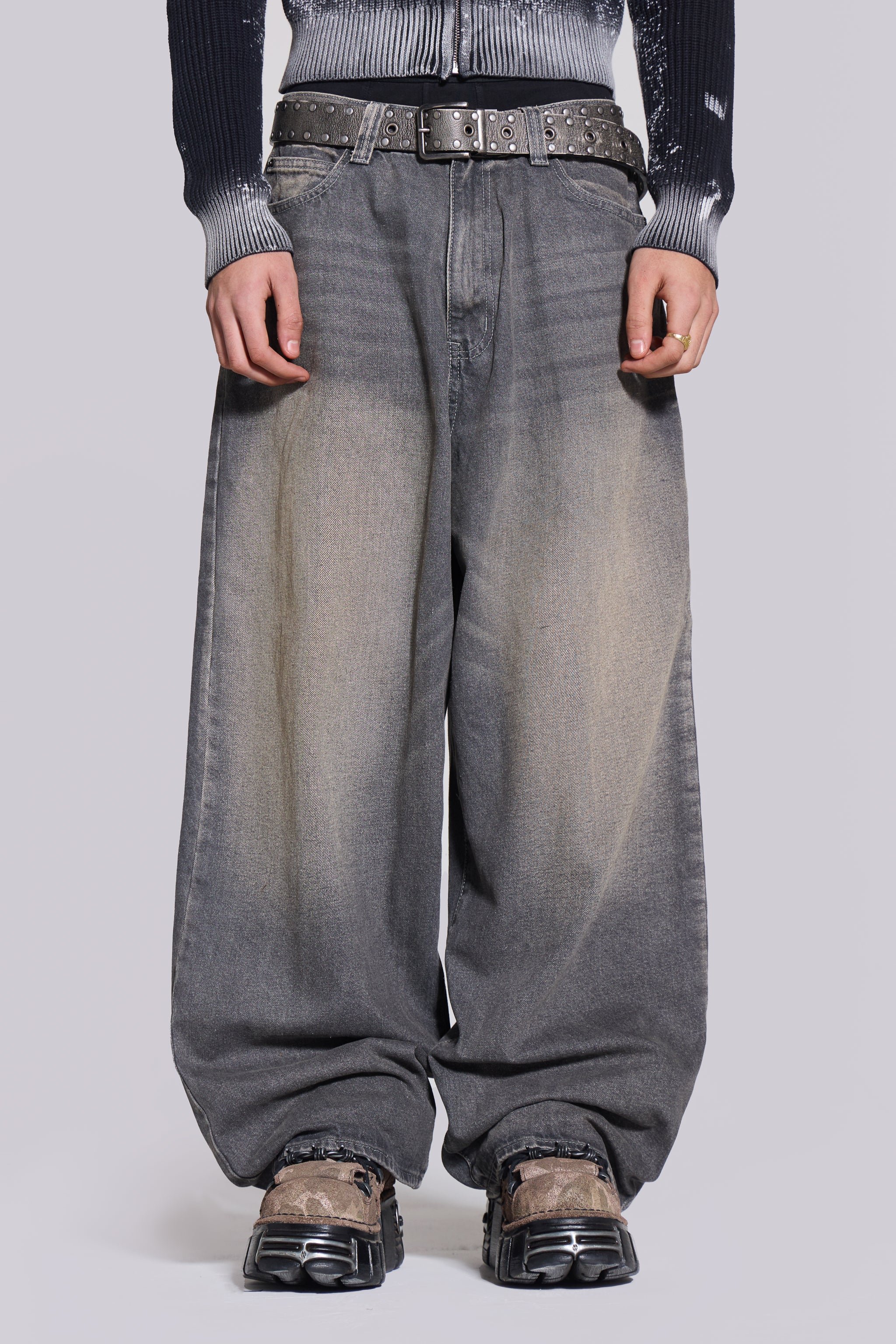 Grey Washed XL Colossus Jeans