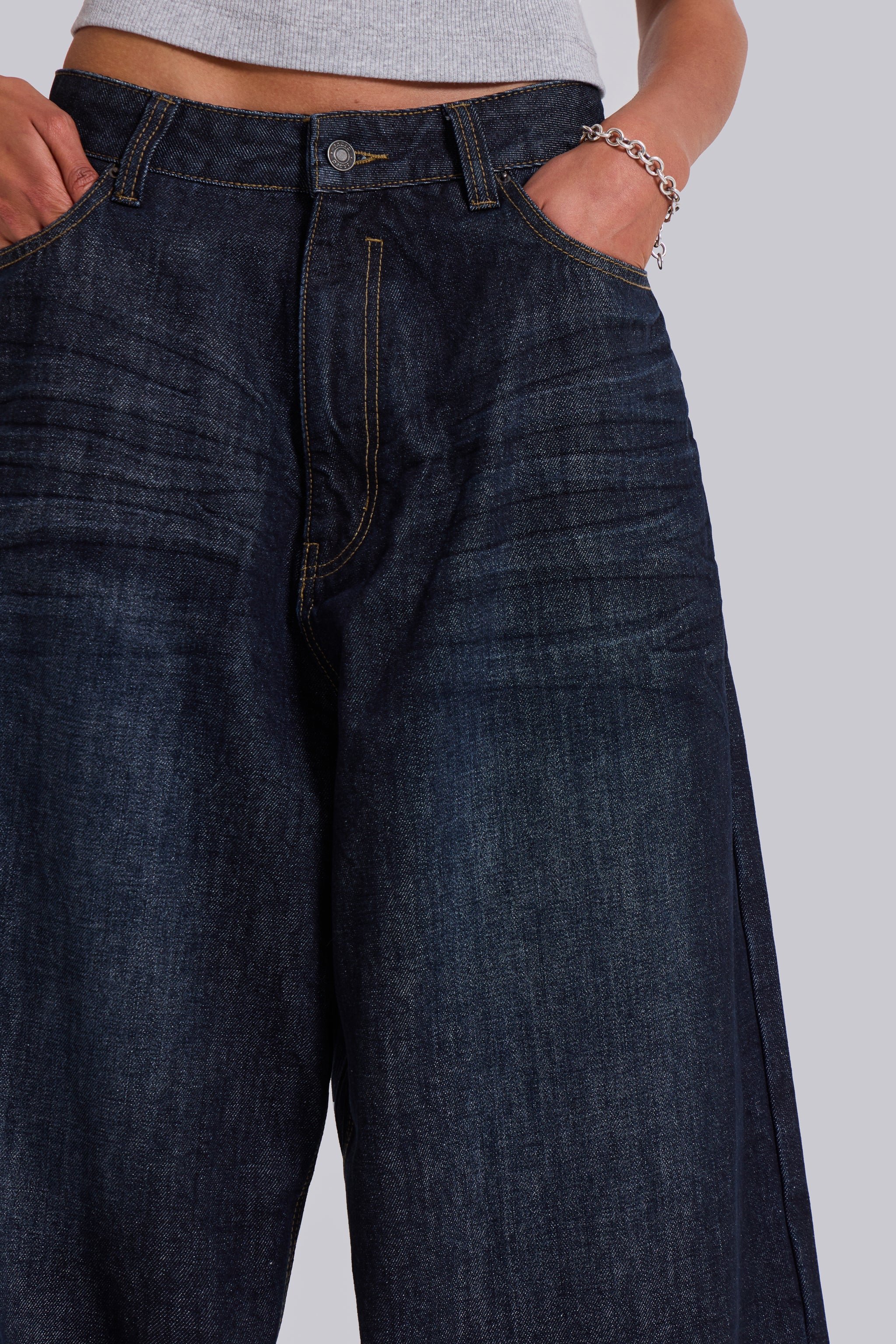 Creased Indigo XL Colossus Jeans