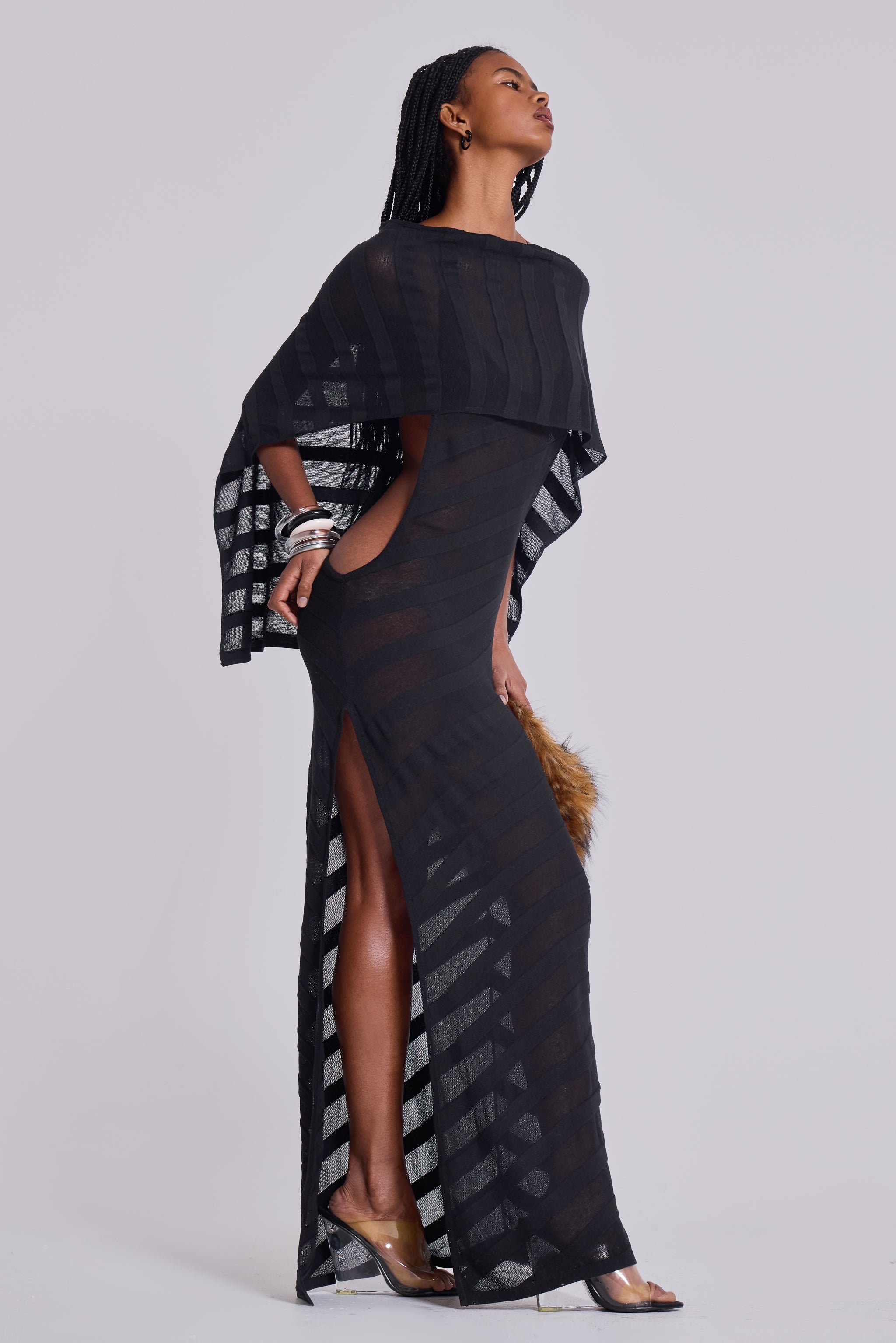 Noir Knit Maxi Dress