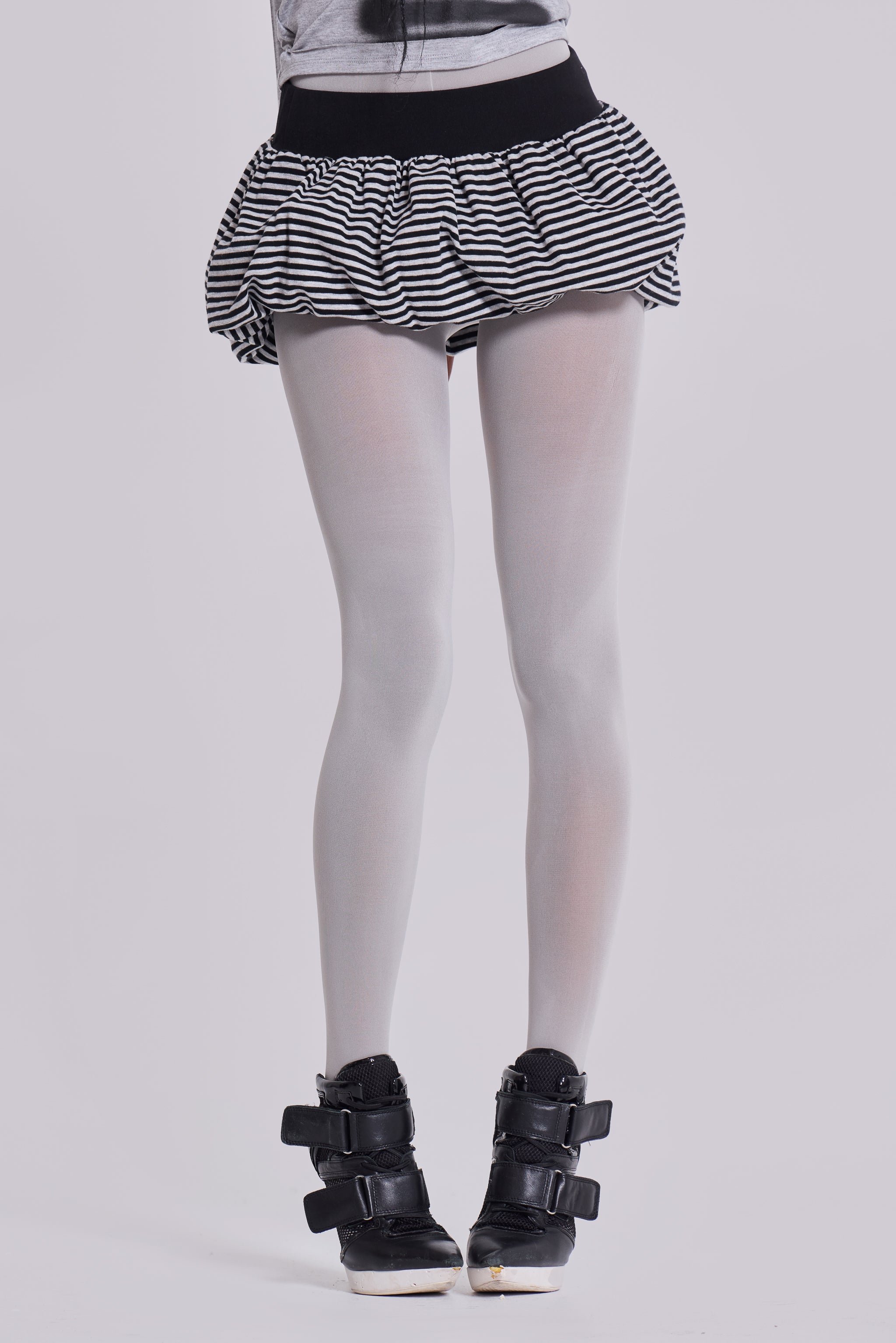 Orla Striped Puffball Mini Skirt