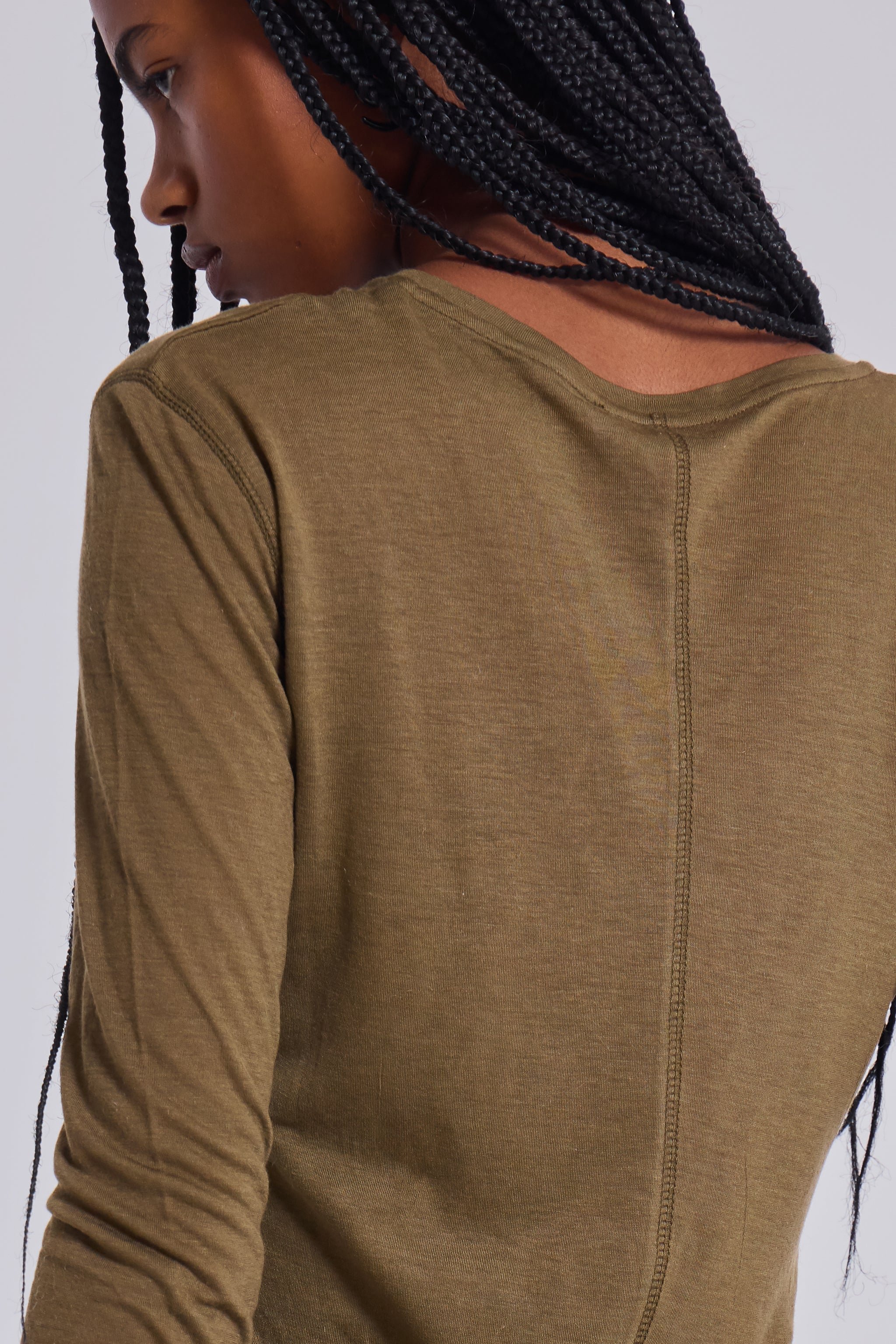 Khaki Mist Long Sleeve Top