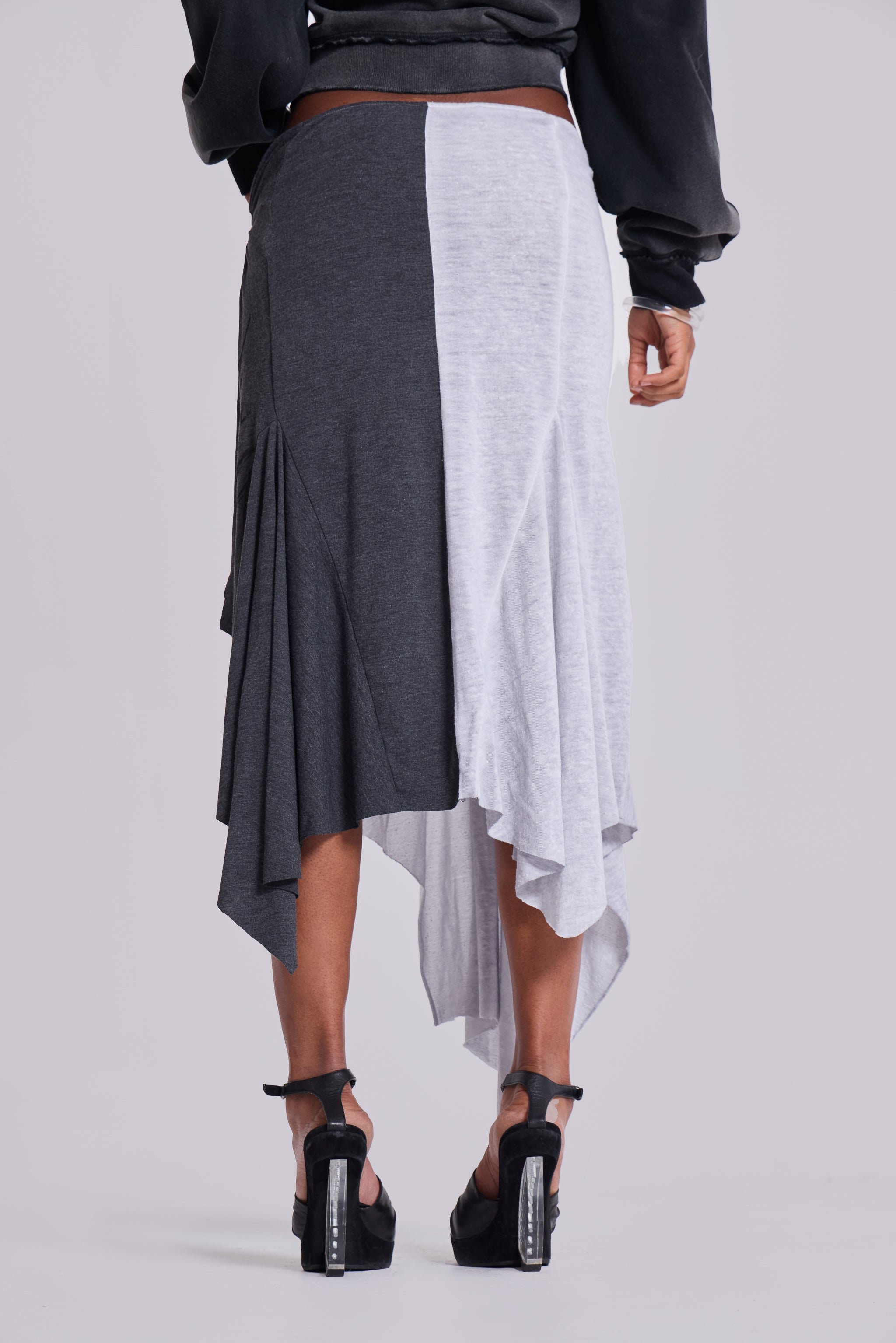 Sasha Asymmetric T-Shirt Midi Skirt