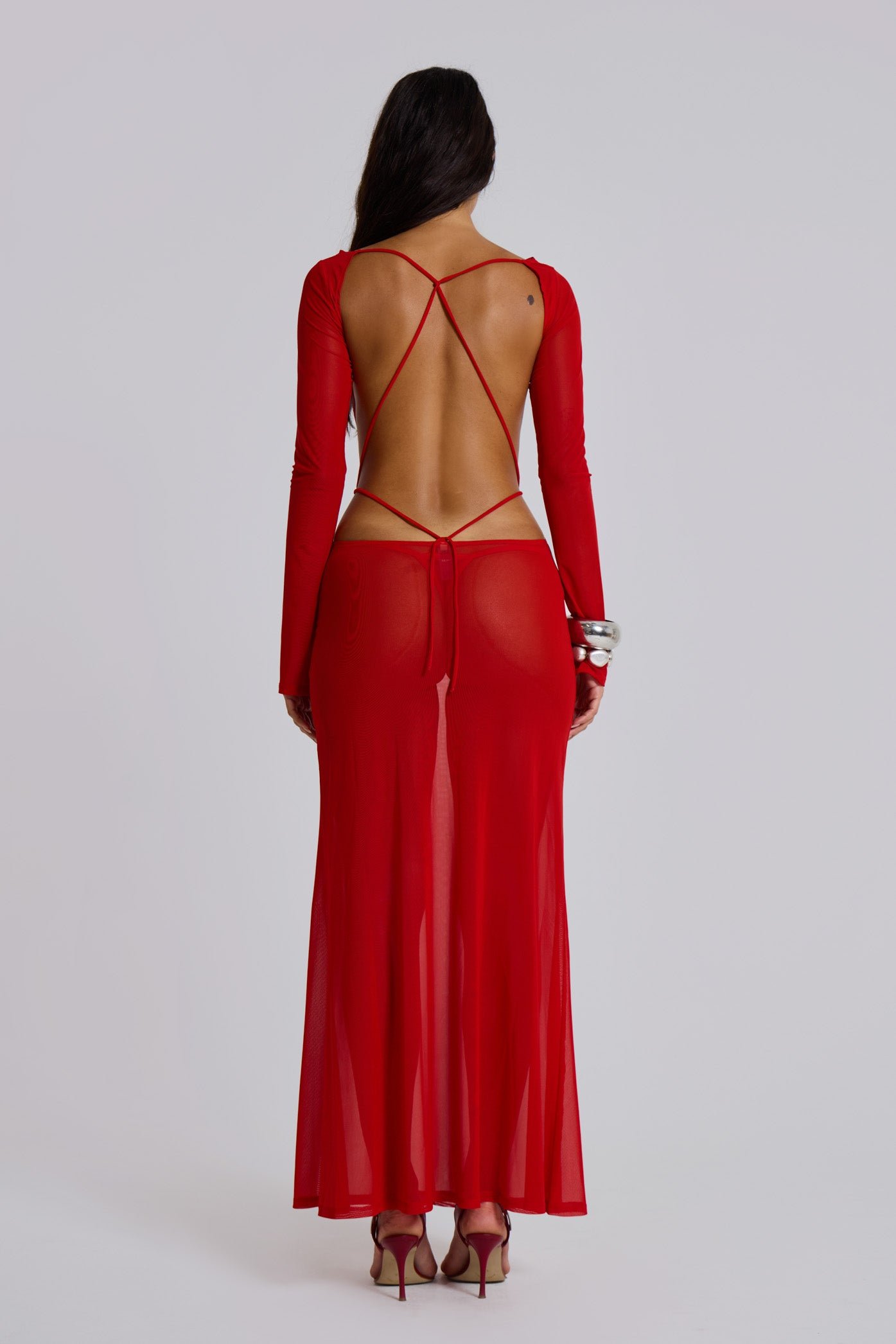Ziva Dress in Red