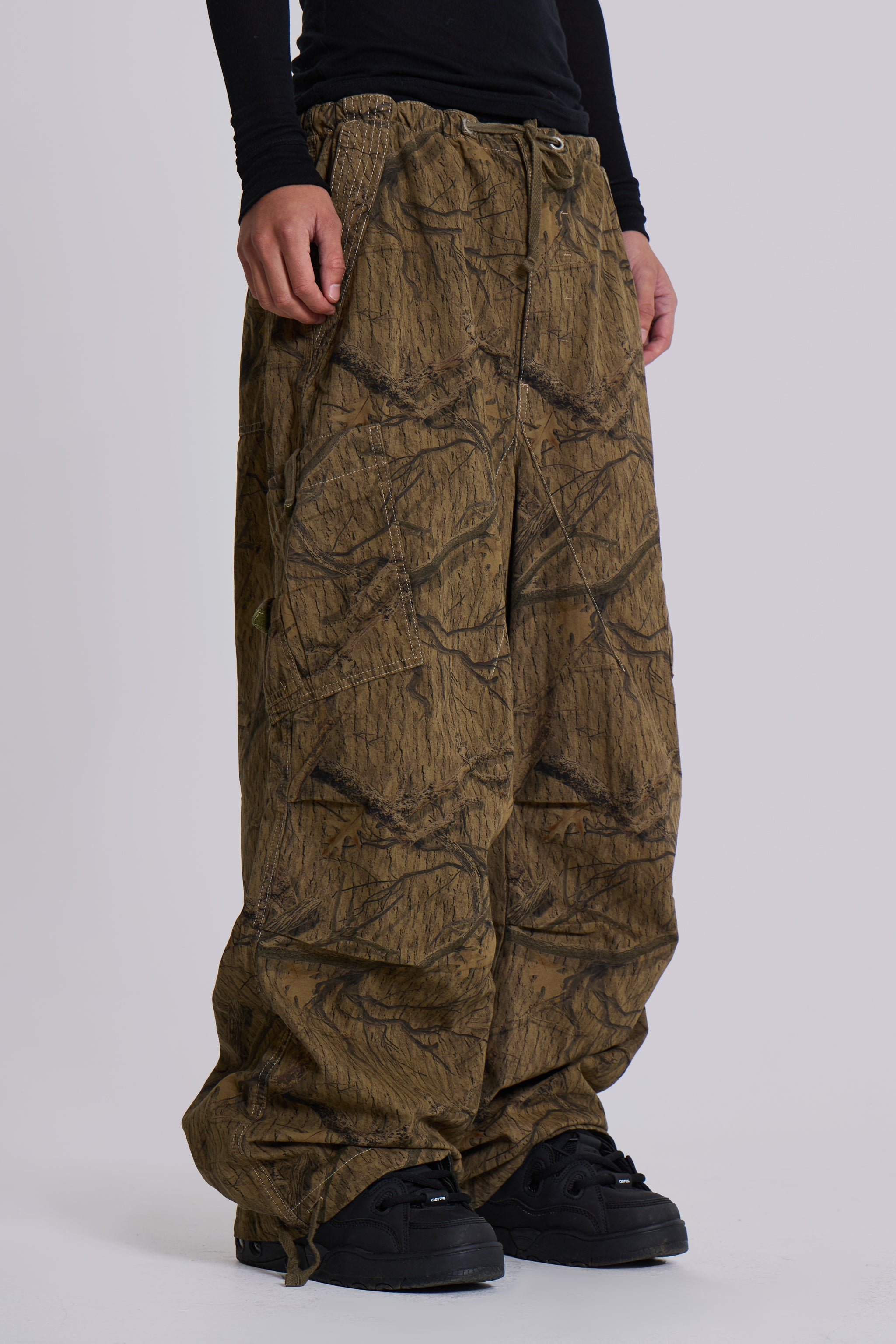 Forest Camo Parachute Pants