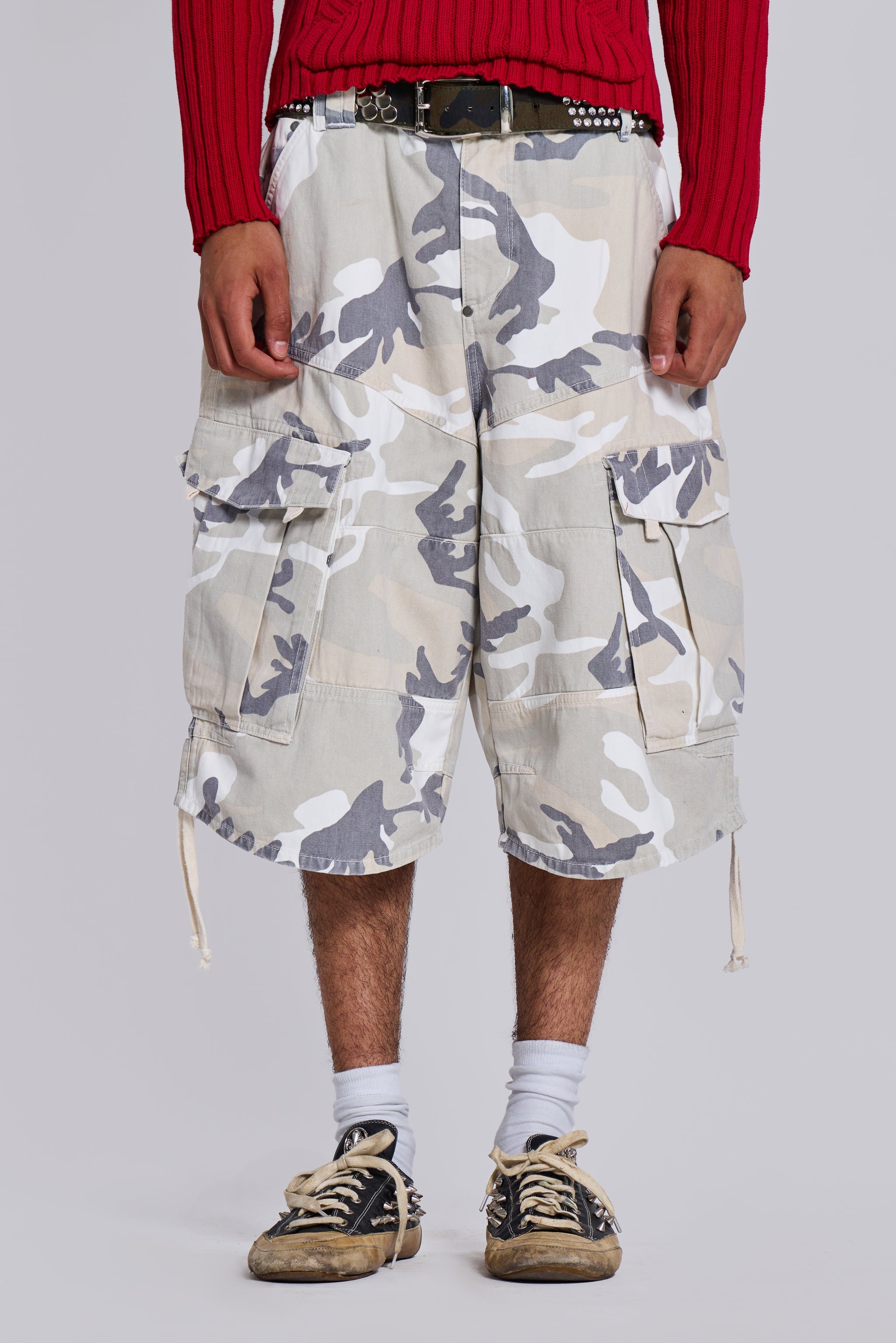 Snow Camo Cadet Cargo Shorts