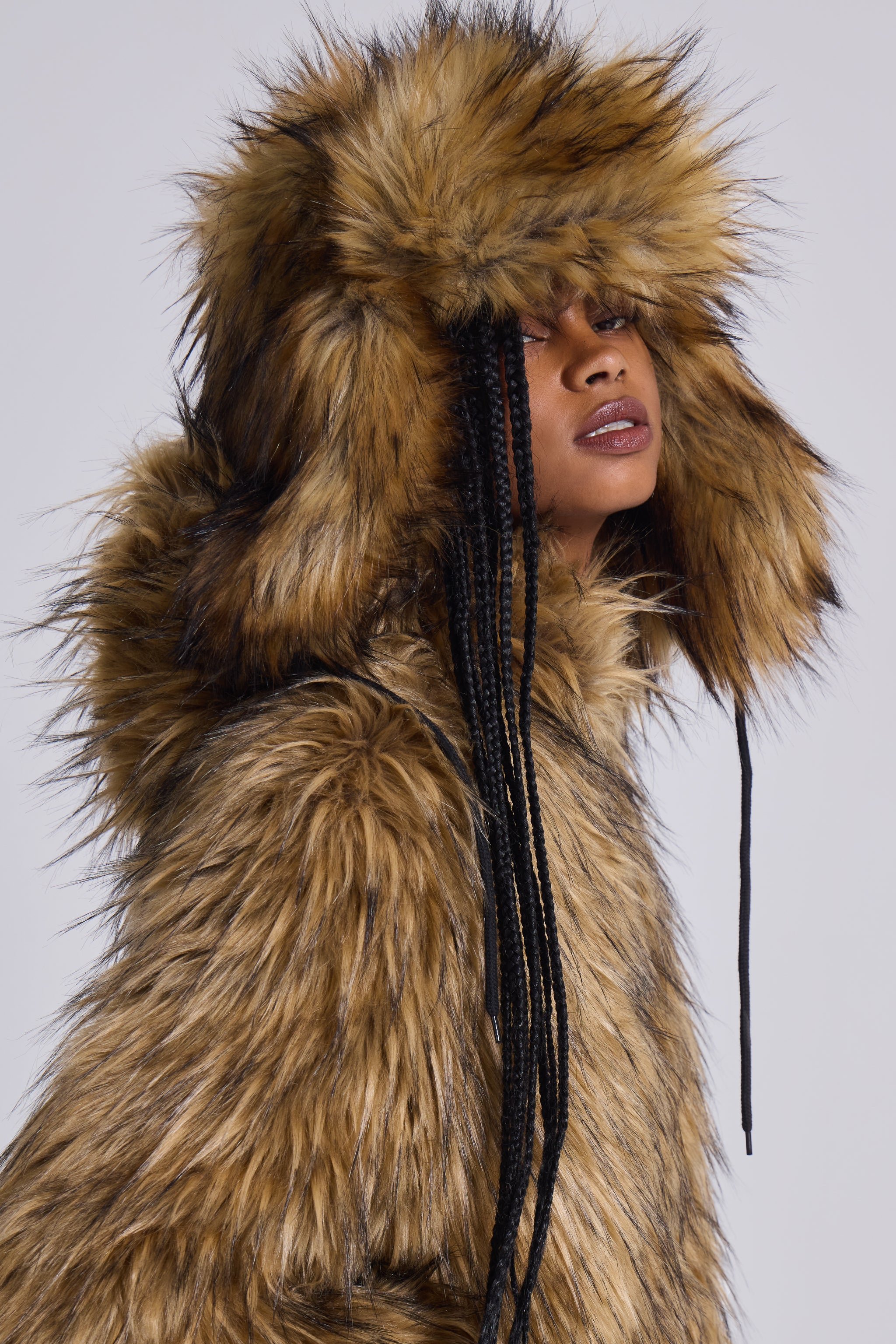 Blonde Fur Trapper Hat