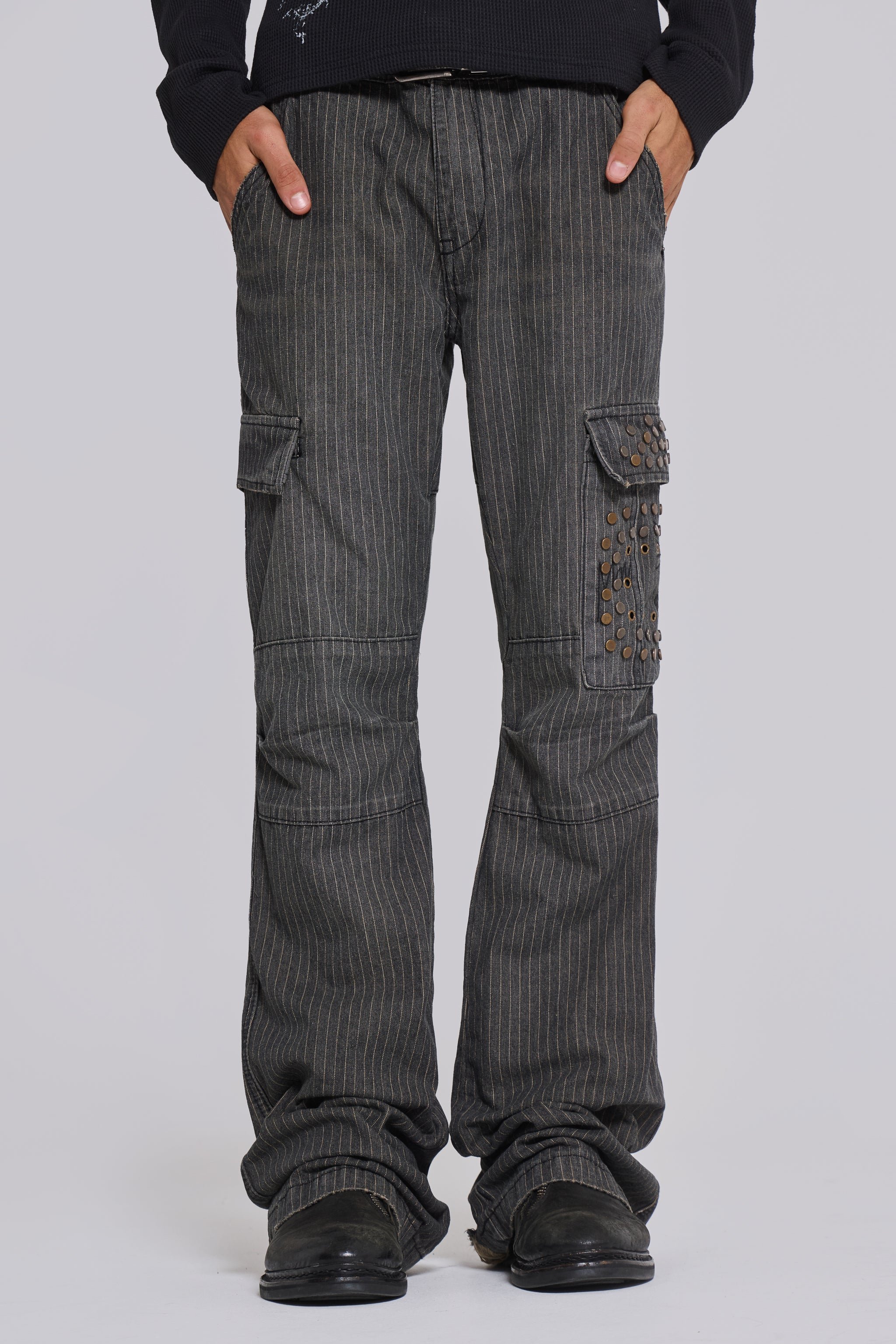 Kita Bootcut Pinstripe Cargo Pants