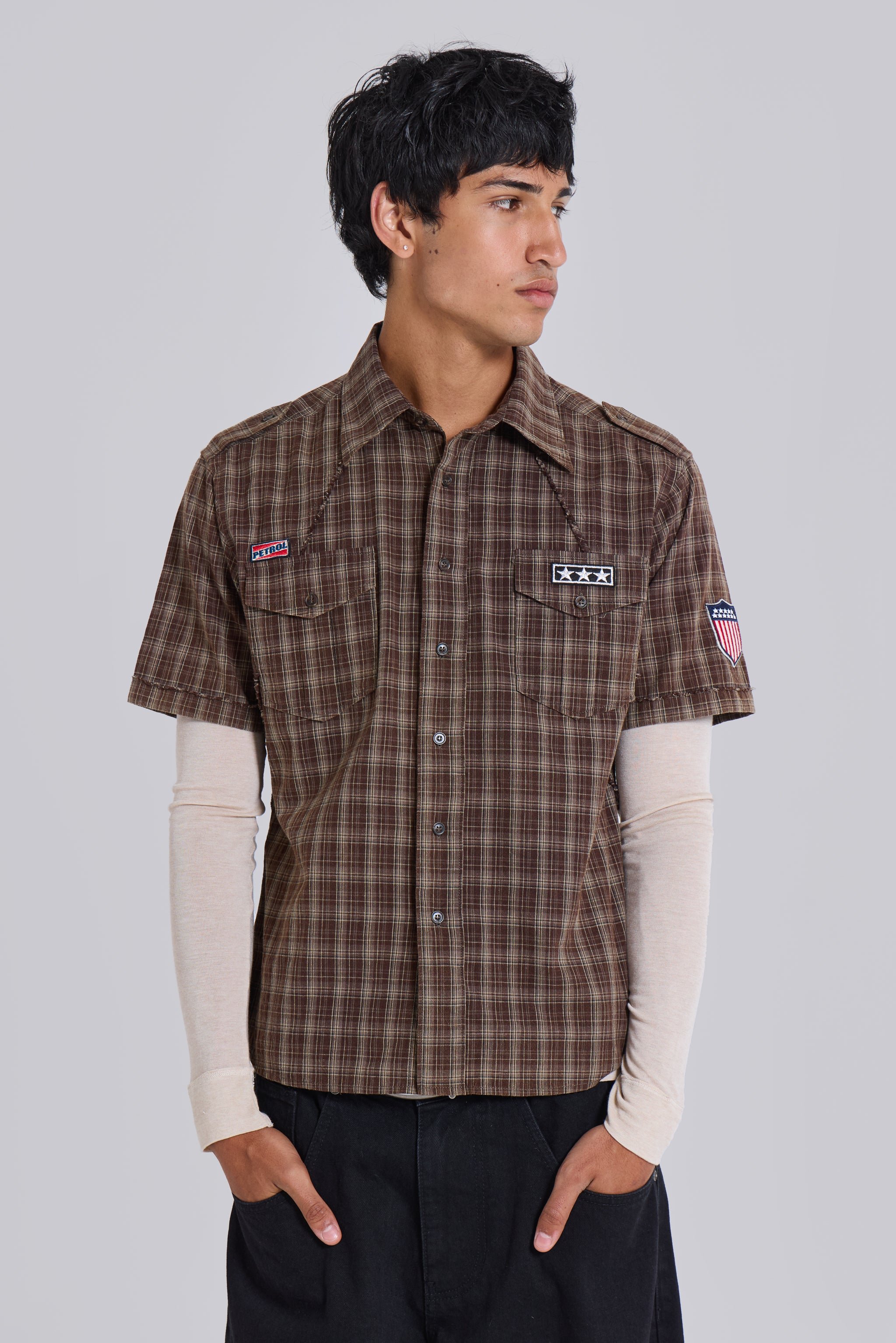 Brown Check Scout Shirt