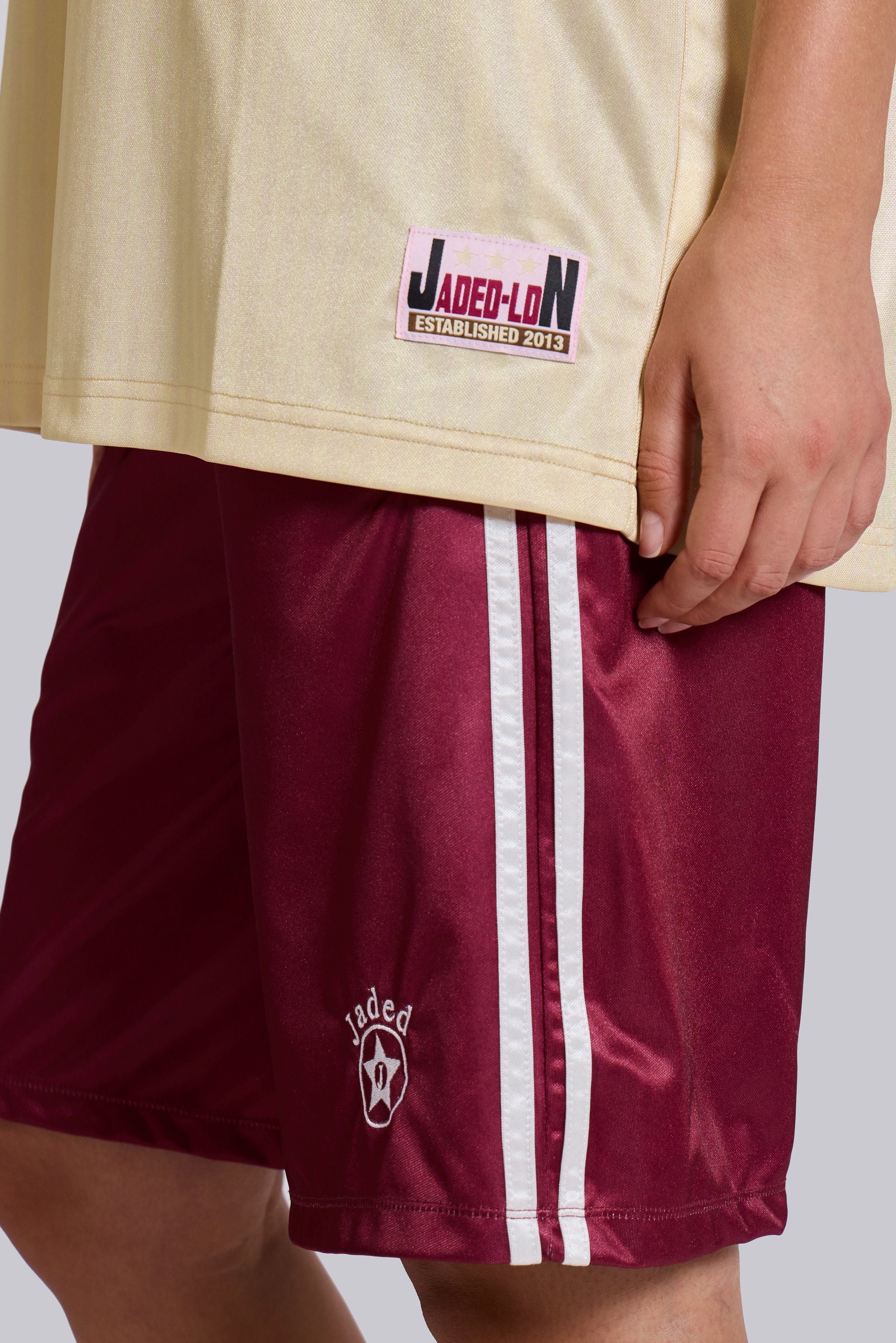 Burgundy Alyx Longline Football Shorts