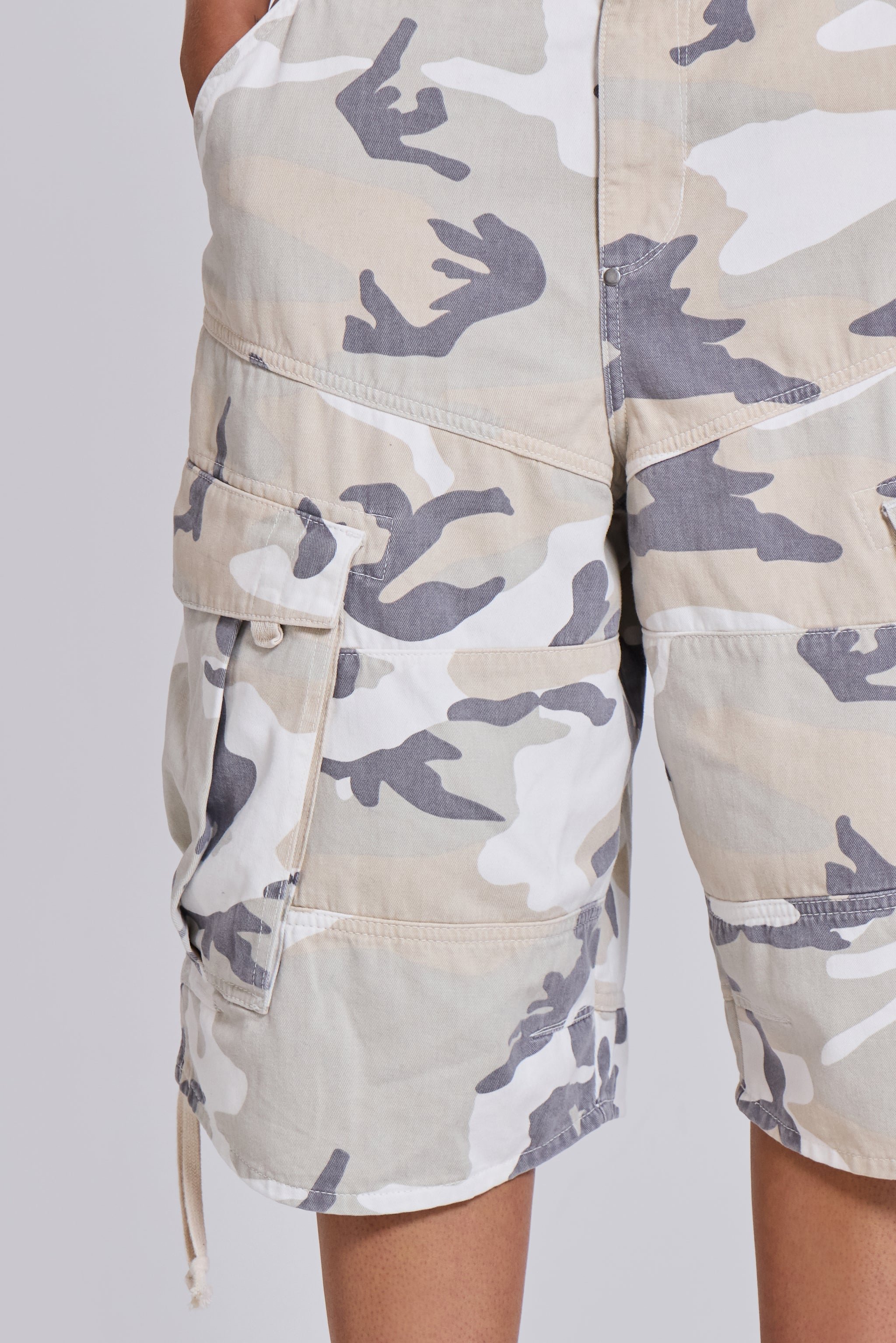 Snow Camo Cadet Cargo Shorts