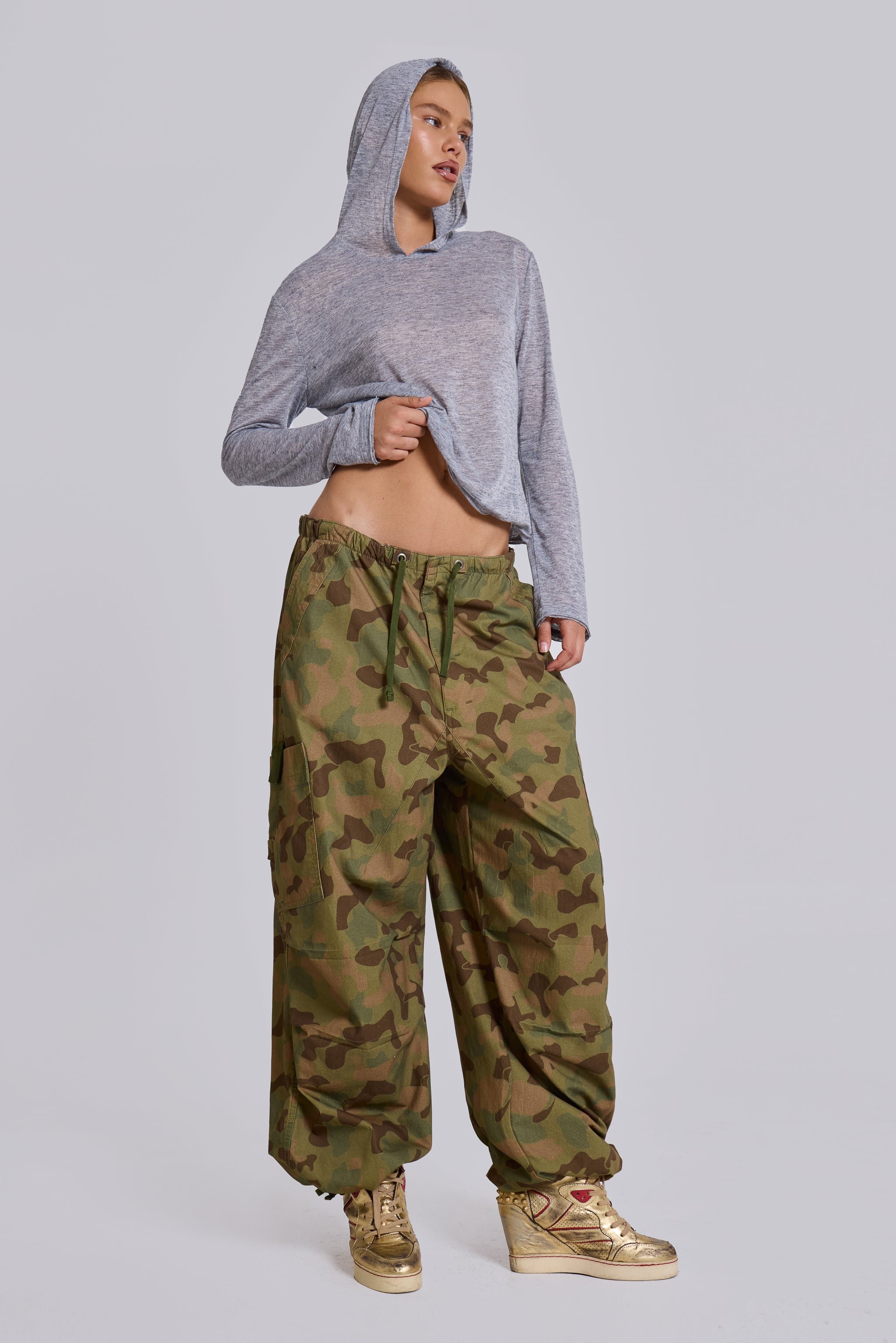 Duck Camo Parachute Pants