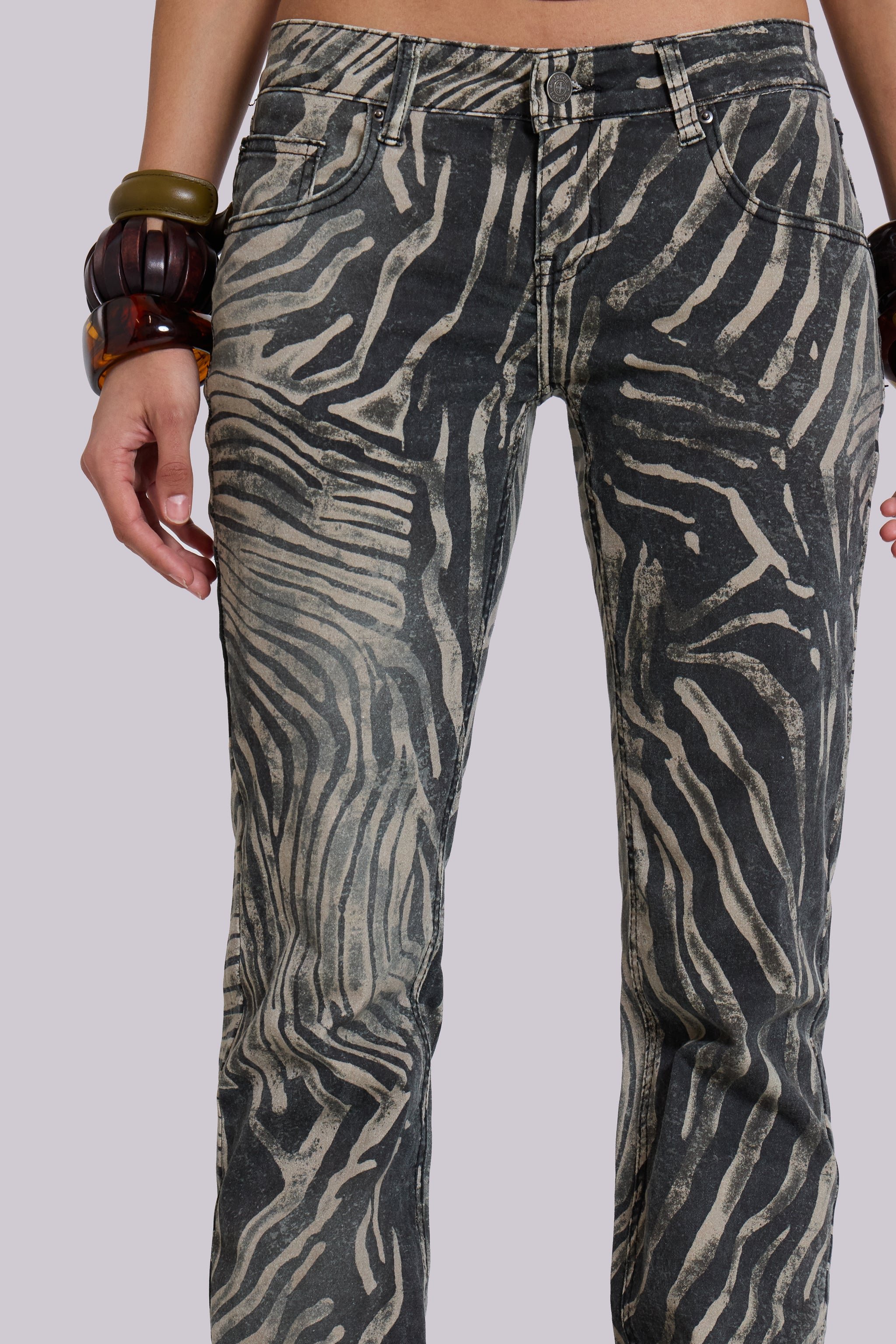 Leona Bootcut Cooper Jeans in Zebra