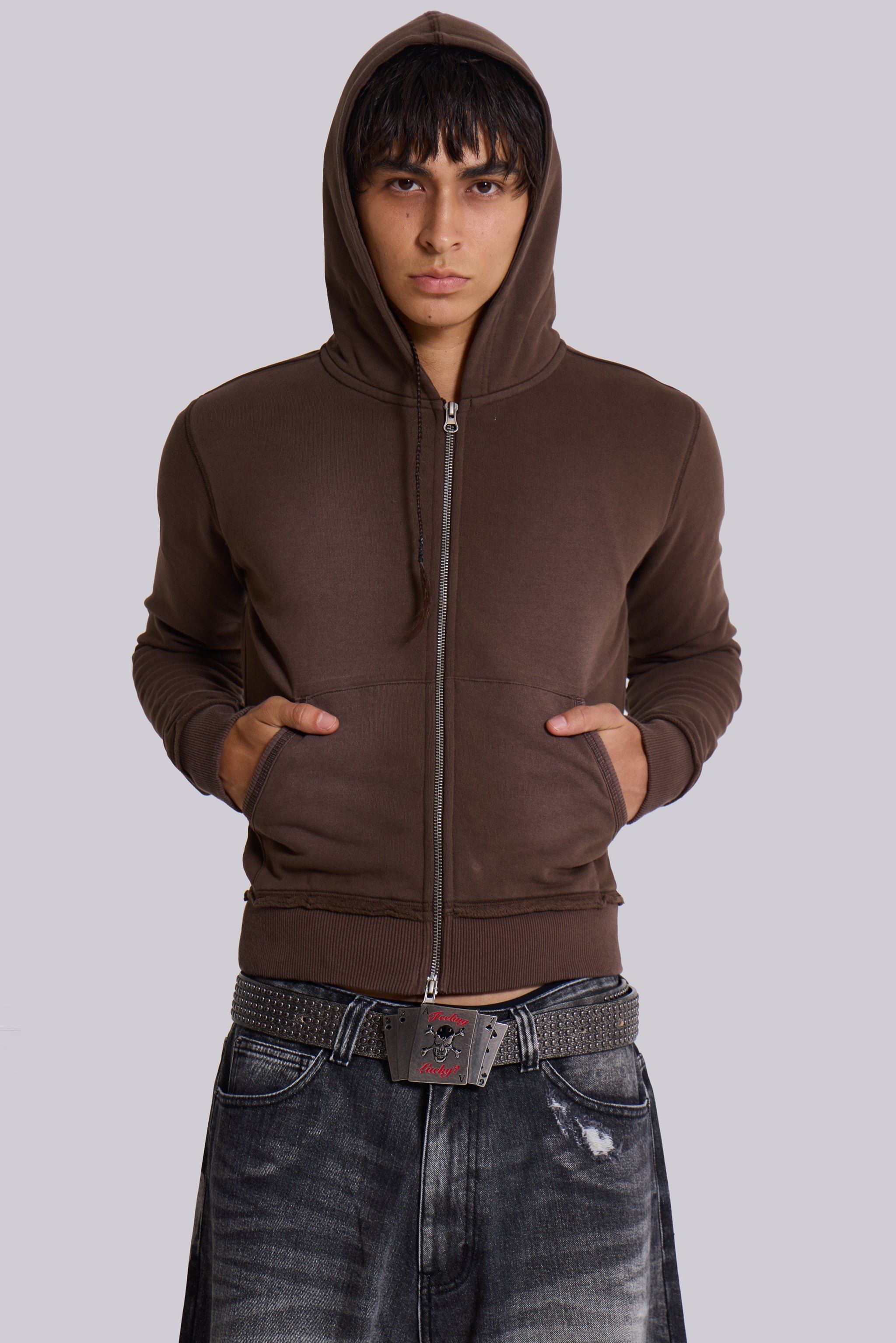 Chocolate Brown Mini Monster Hoodie