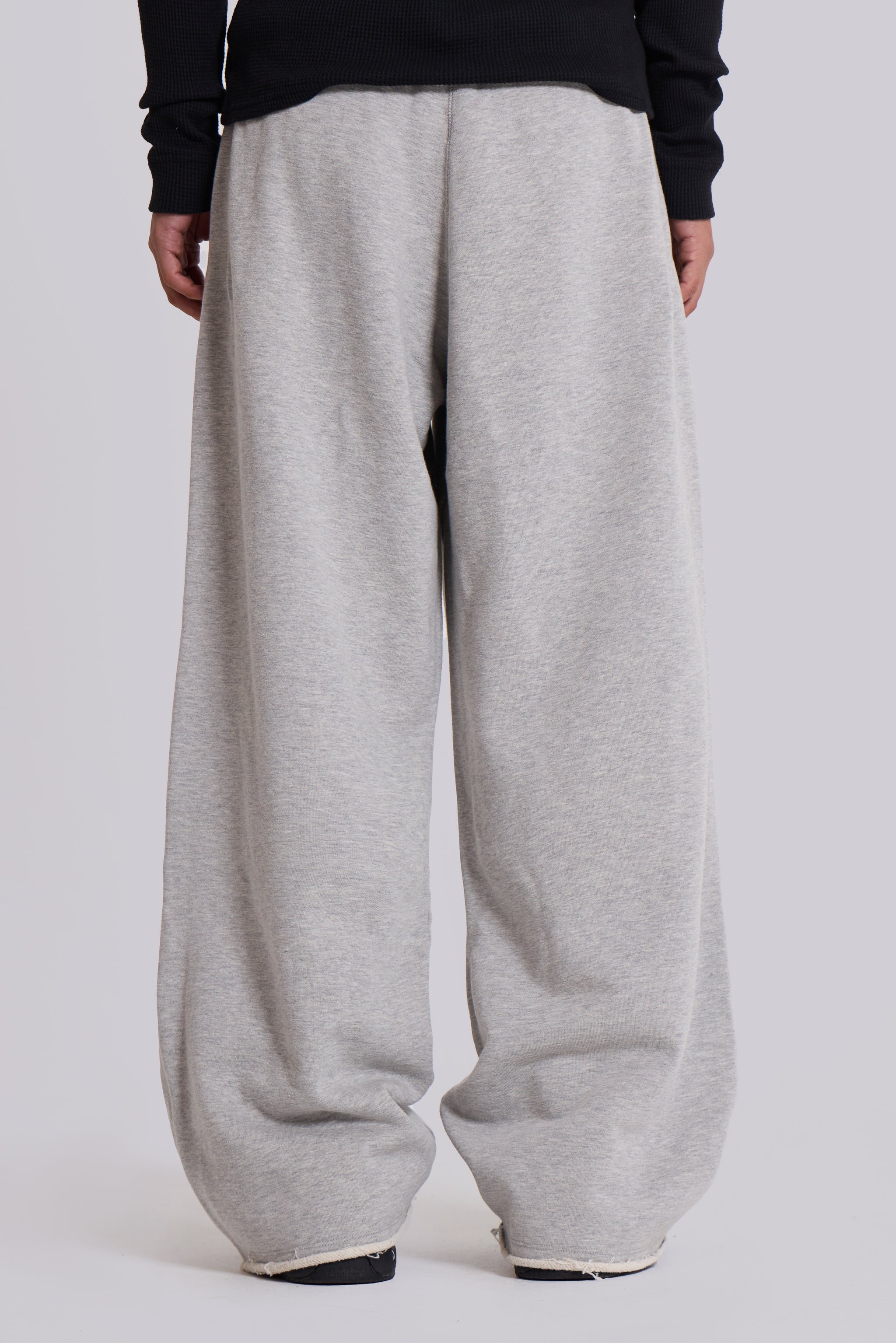 Grey Marl Baggy Monster Joggers