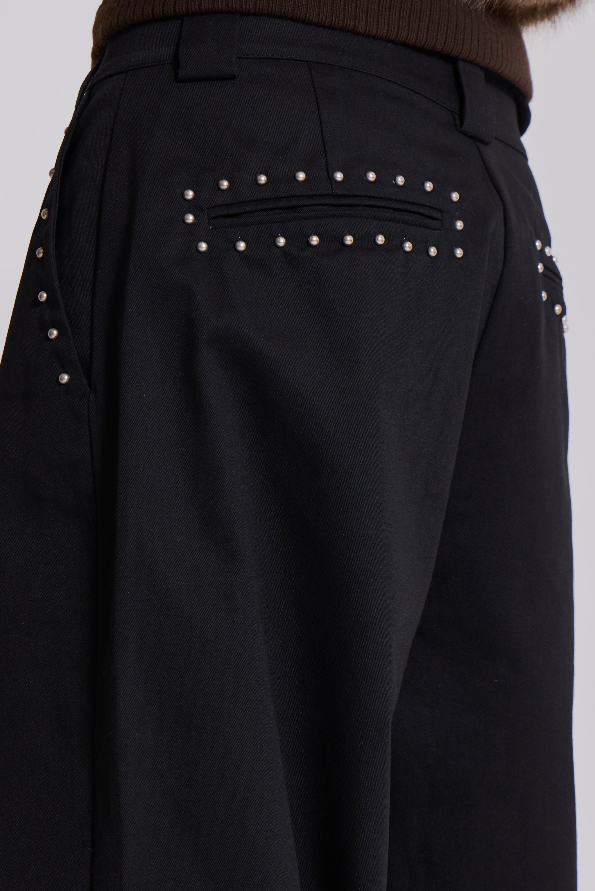 Studded Black Goliath Suit Pants