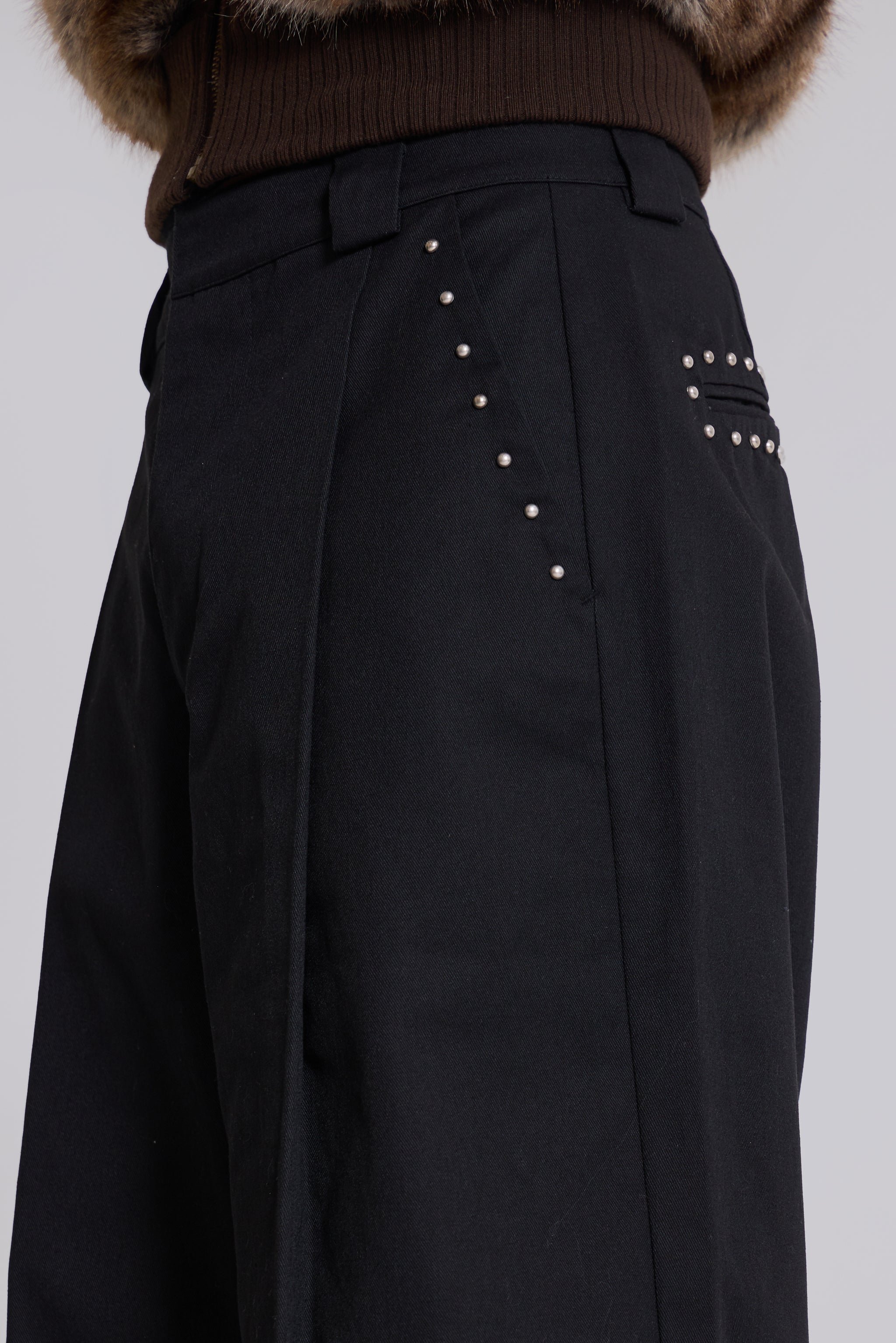 Studded Black Goliath Suit Pants