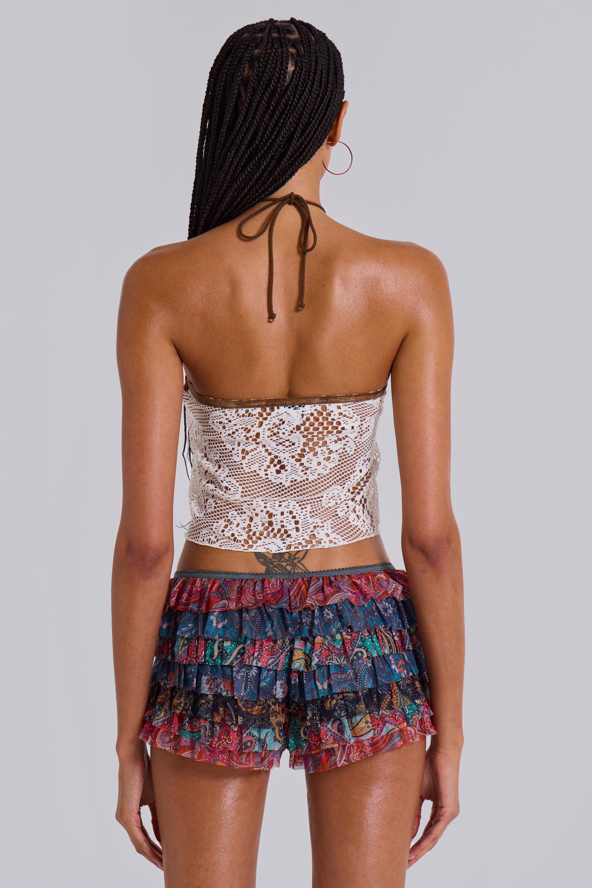 Paisley Rhea Mesh Bloomer Shorts