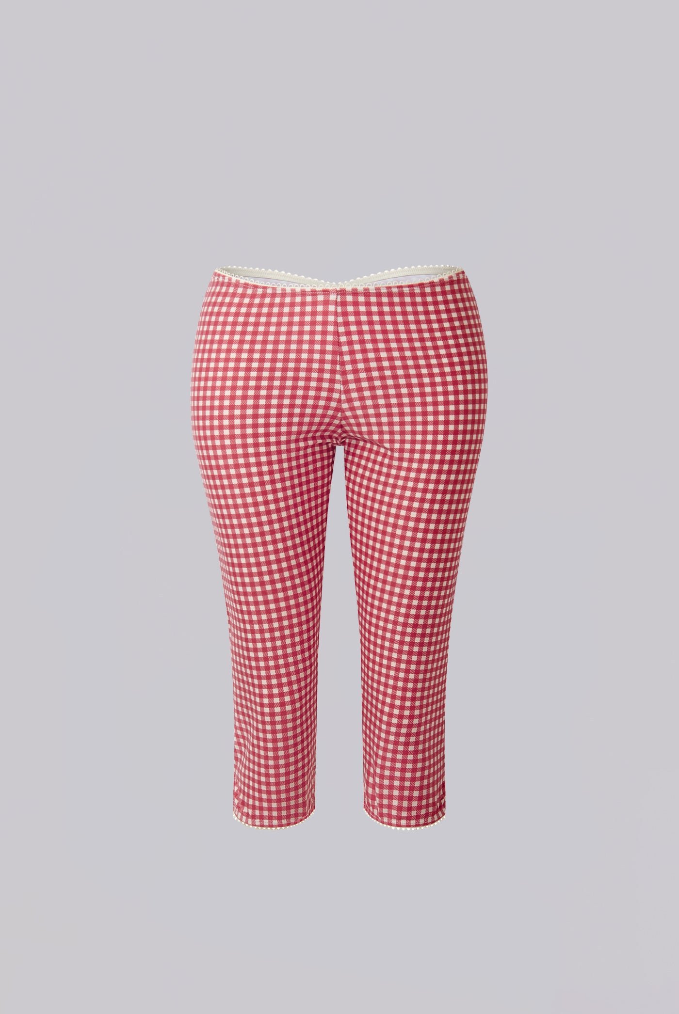 Freda Gingham Swim Capri Trousers