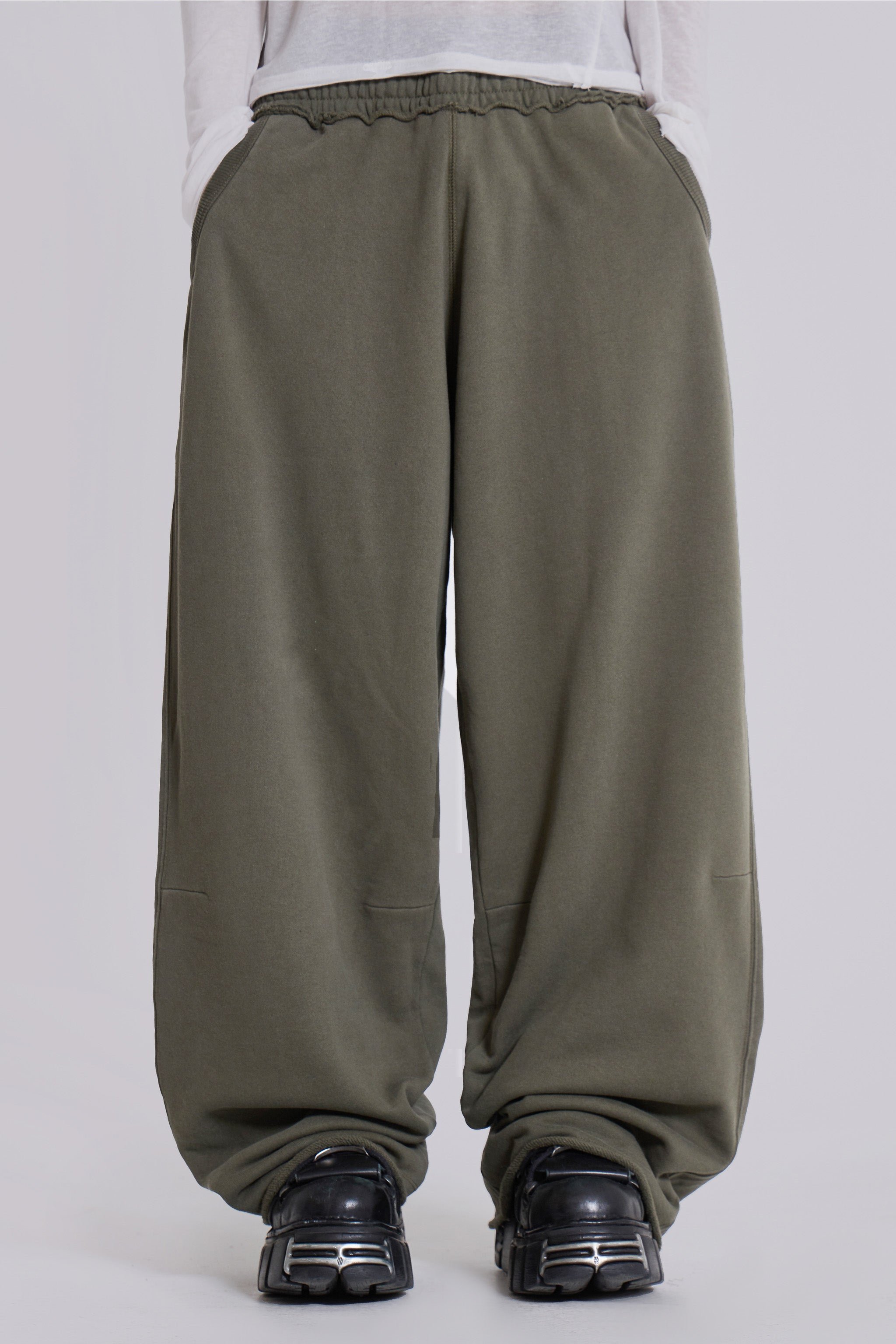 Military Green Baggy Monster Joggers