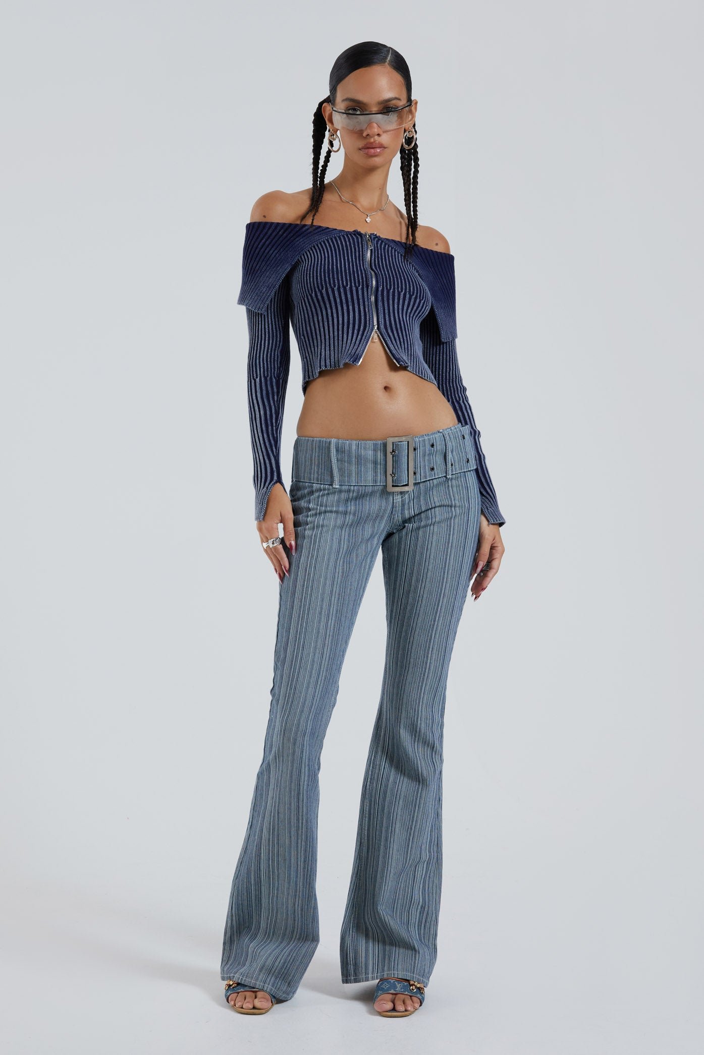 Whitney Low Rise Flared Jeans