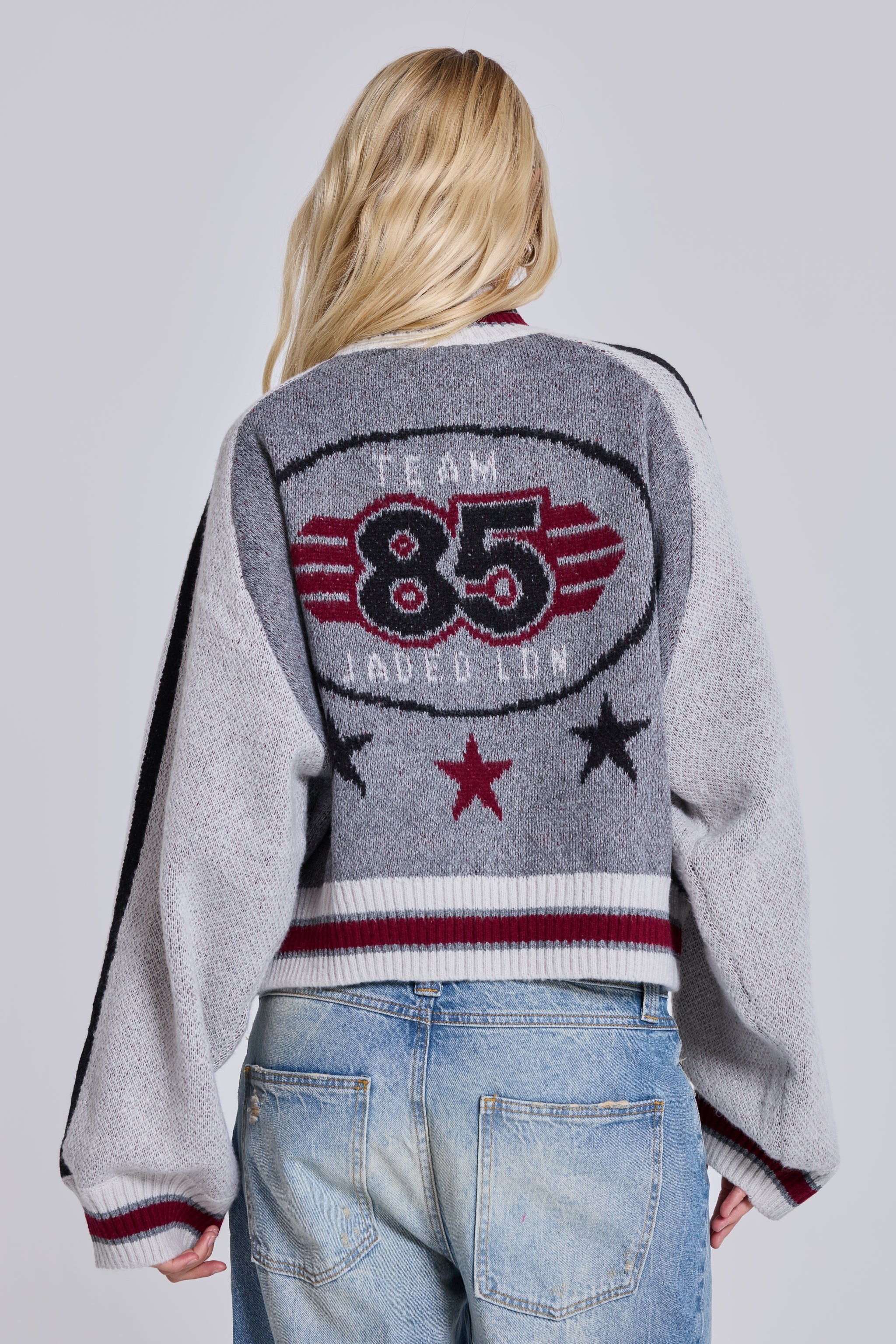 Team 85 Knitted Bomber Jacket