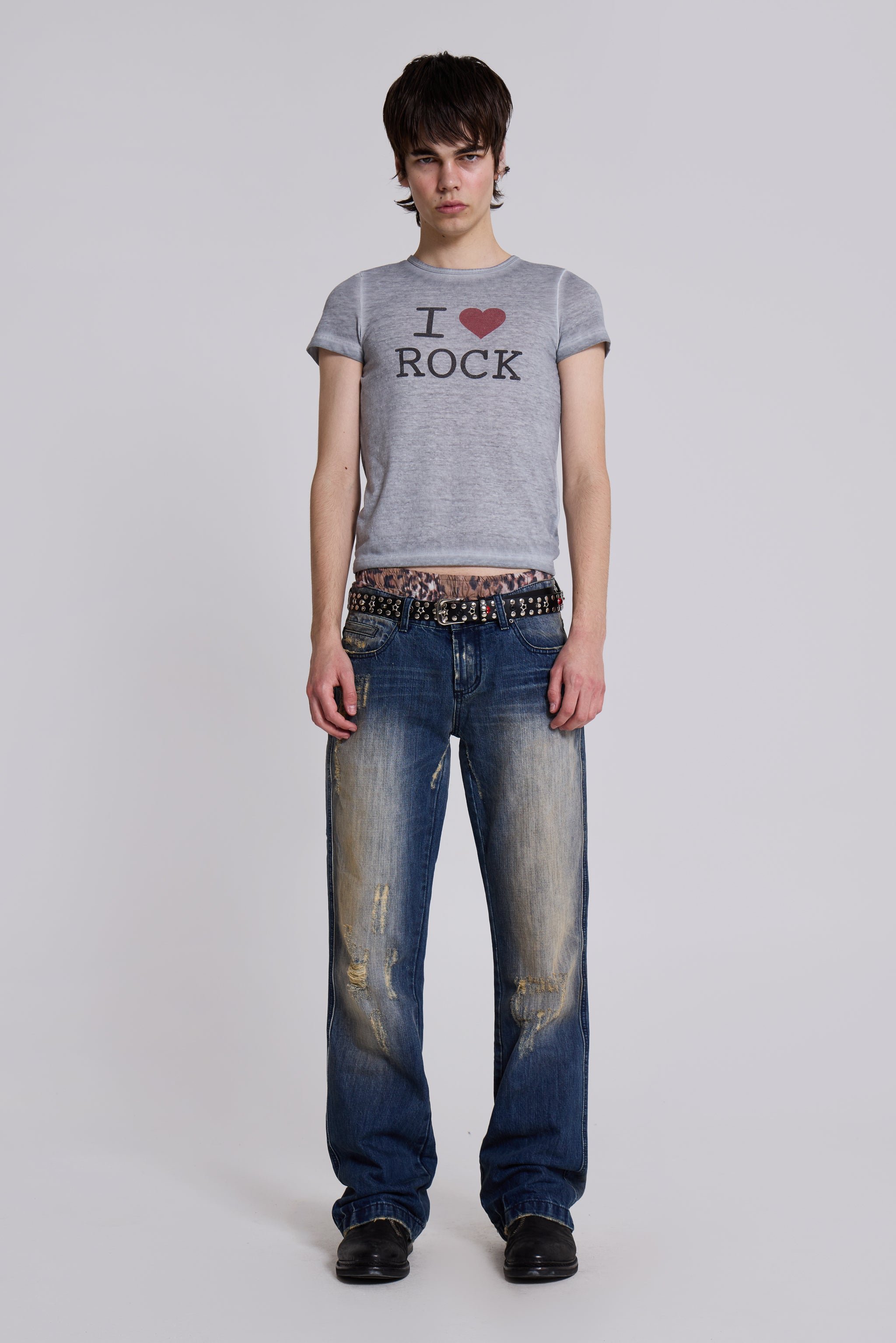 Metal Bootcut Jeans