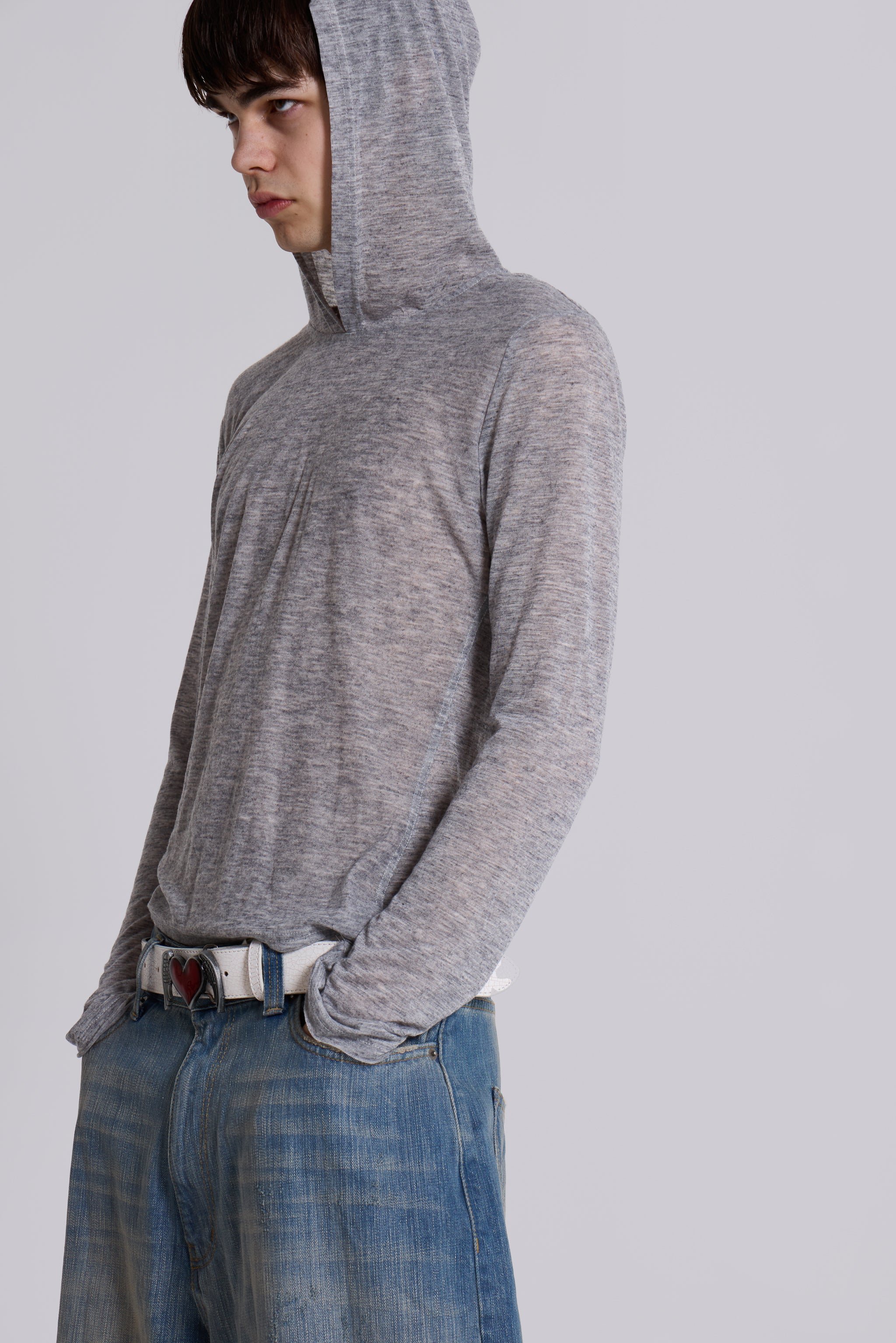 Grey Marl Mist Hoodie