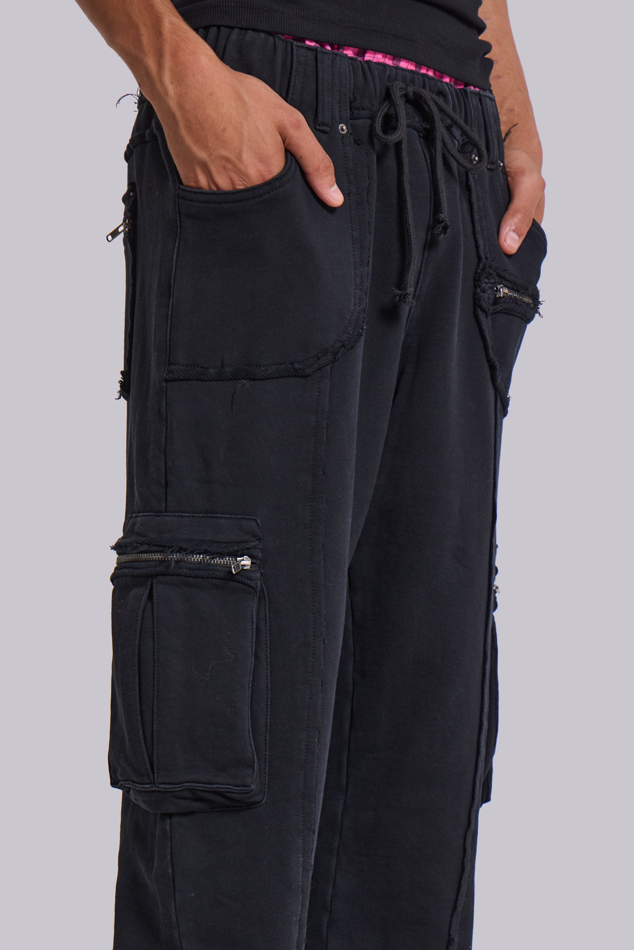 Black Shift Cargo Joggers