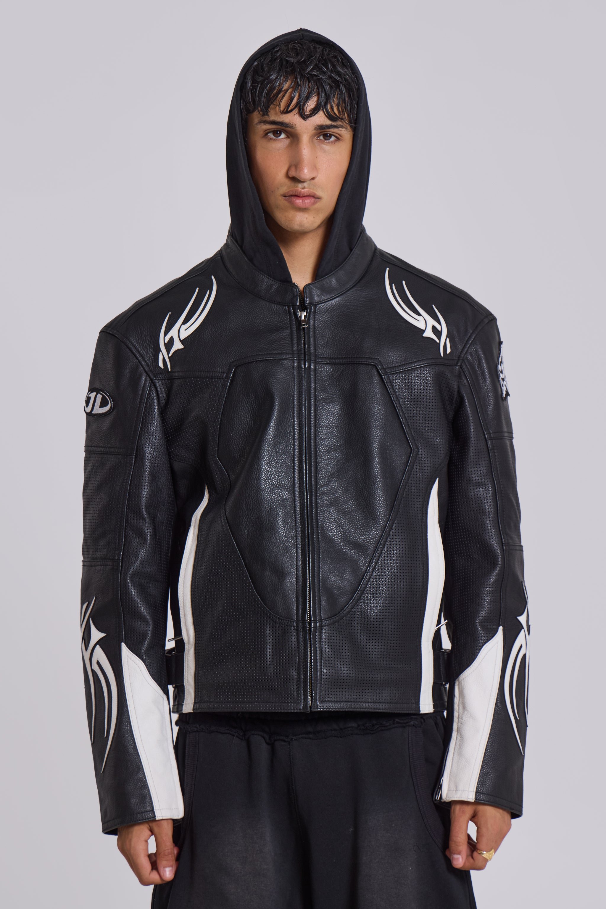 Pure leather biker jacket best sale