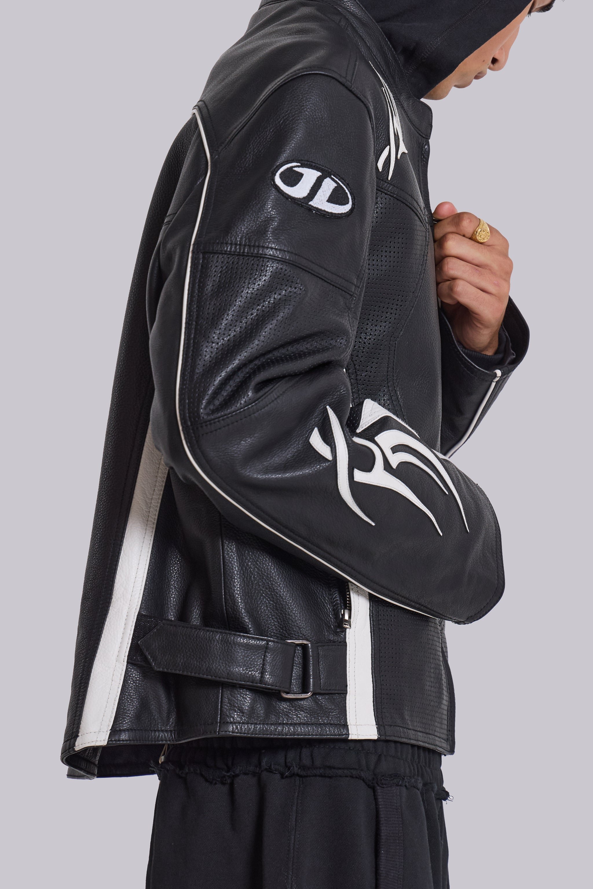 Crash Leather Biker Jacket