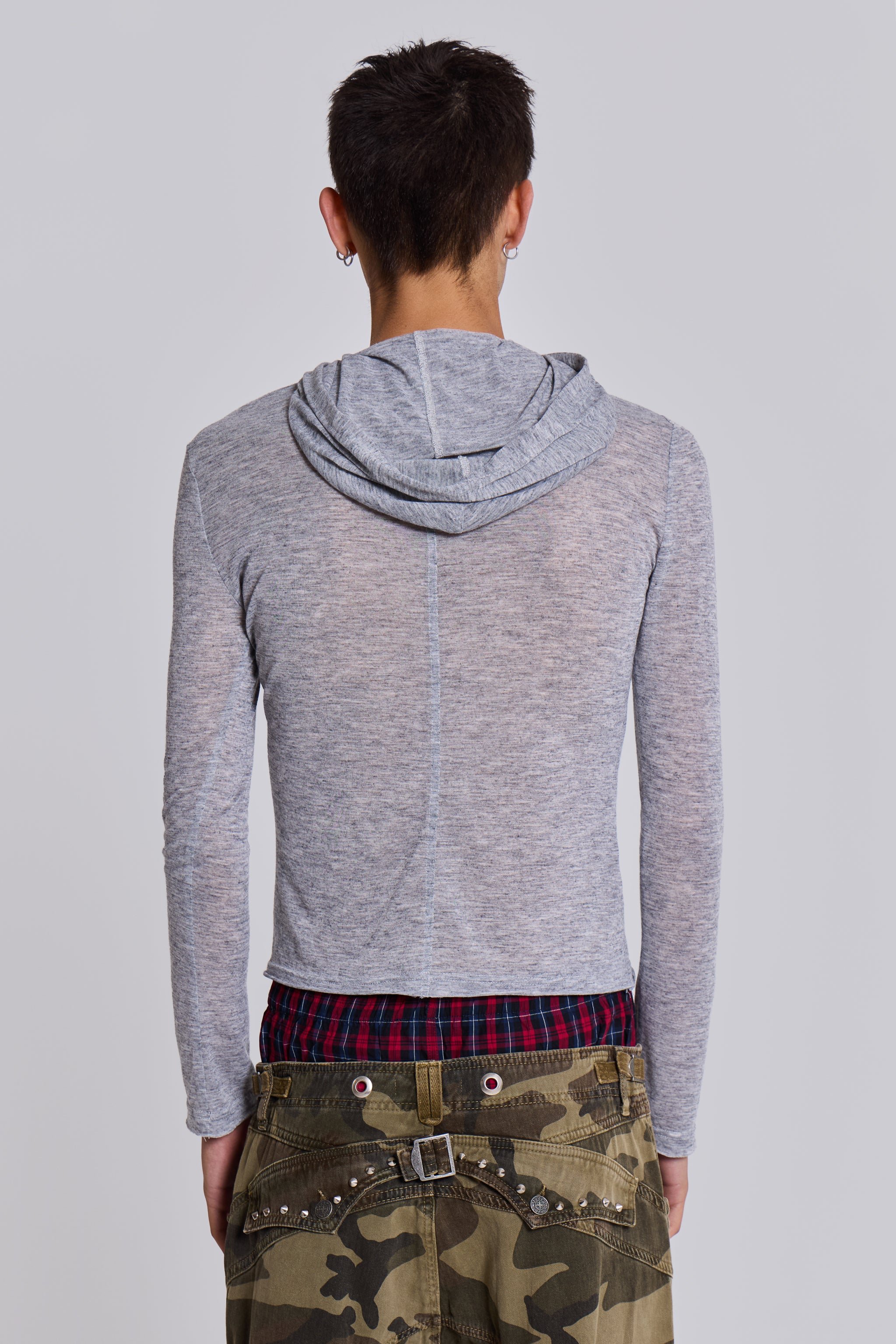 Grey Marl Mist Hoodie