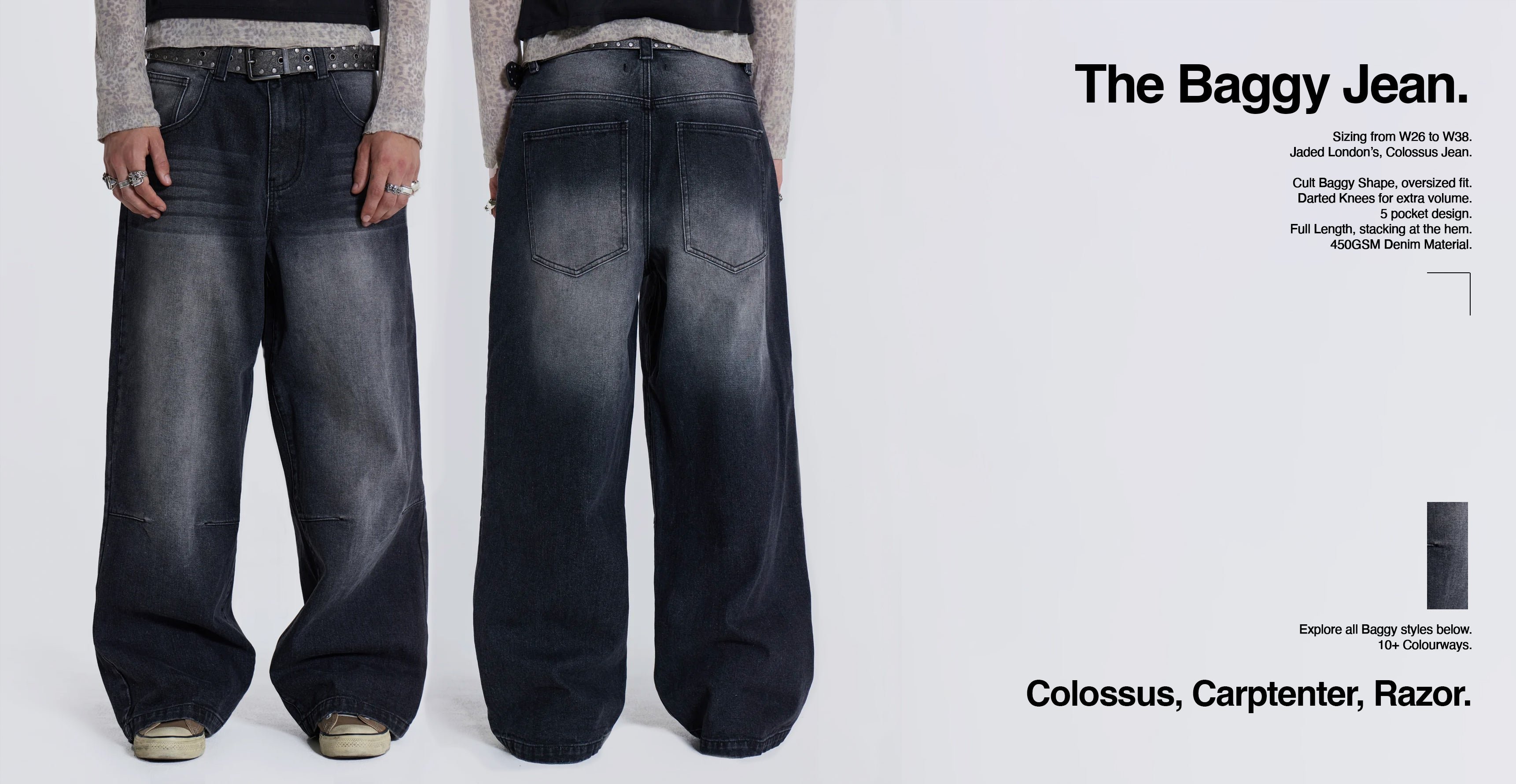 Raw Indigo Low Rise Colossus Jeans