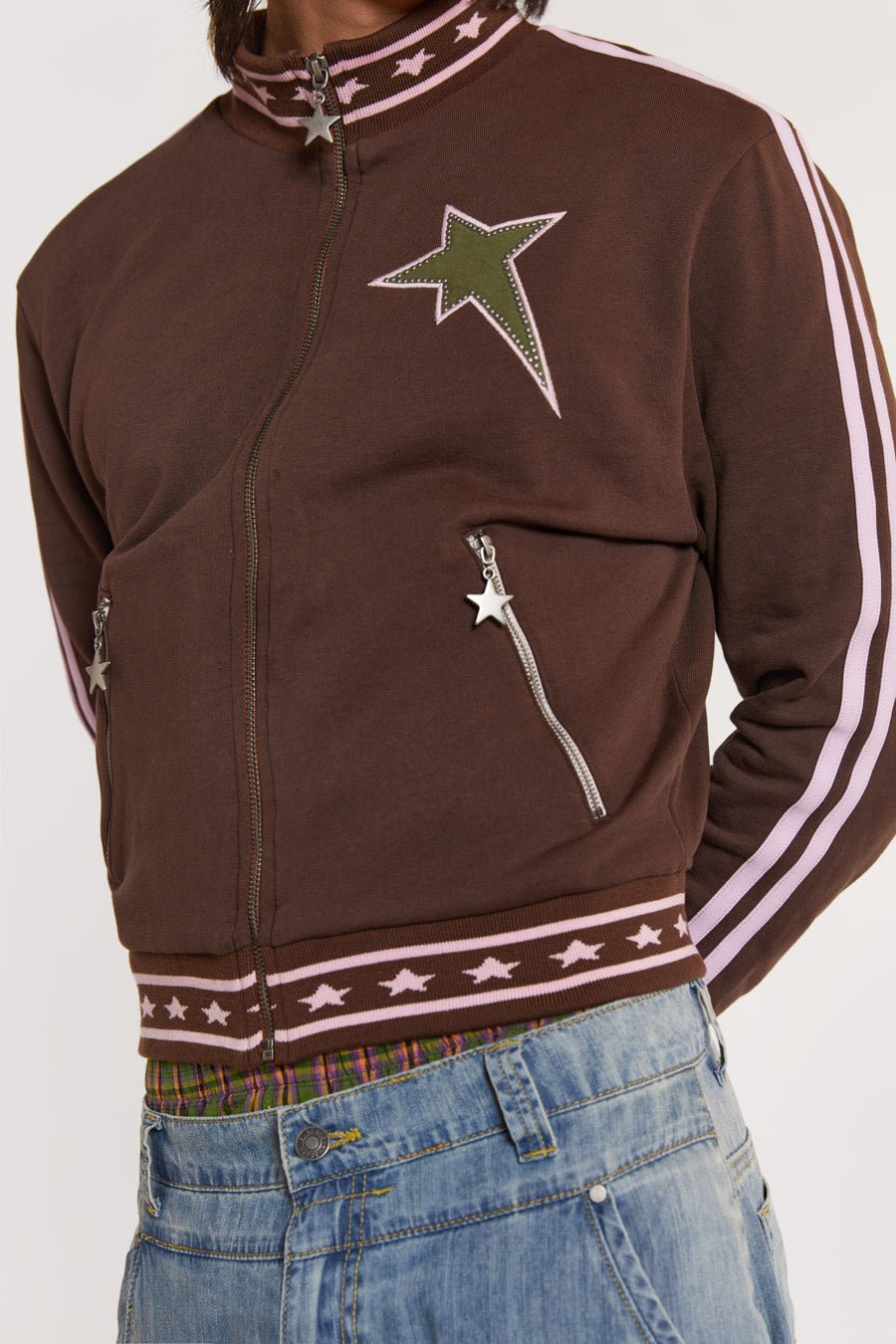 Brown & Pink Tracktop | Jaded London