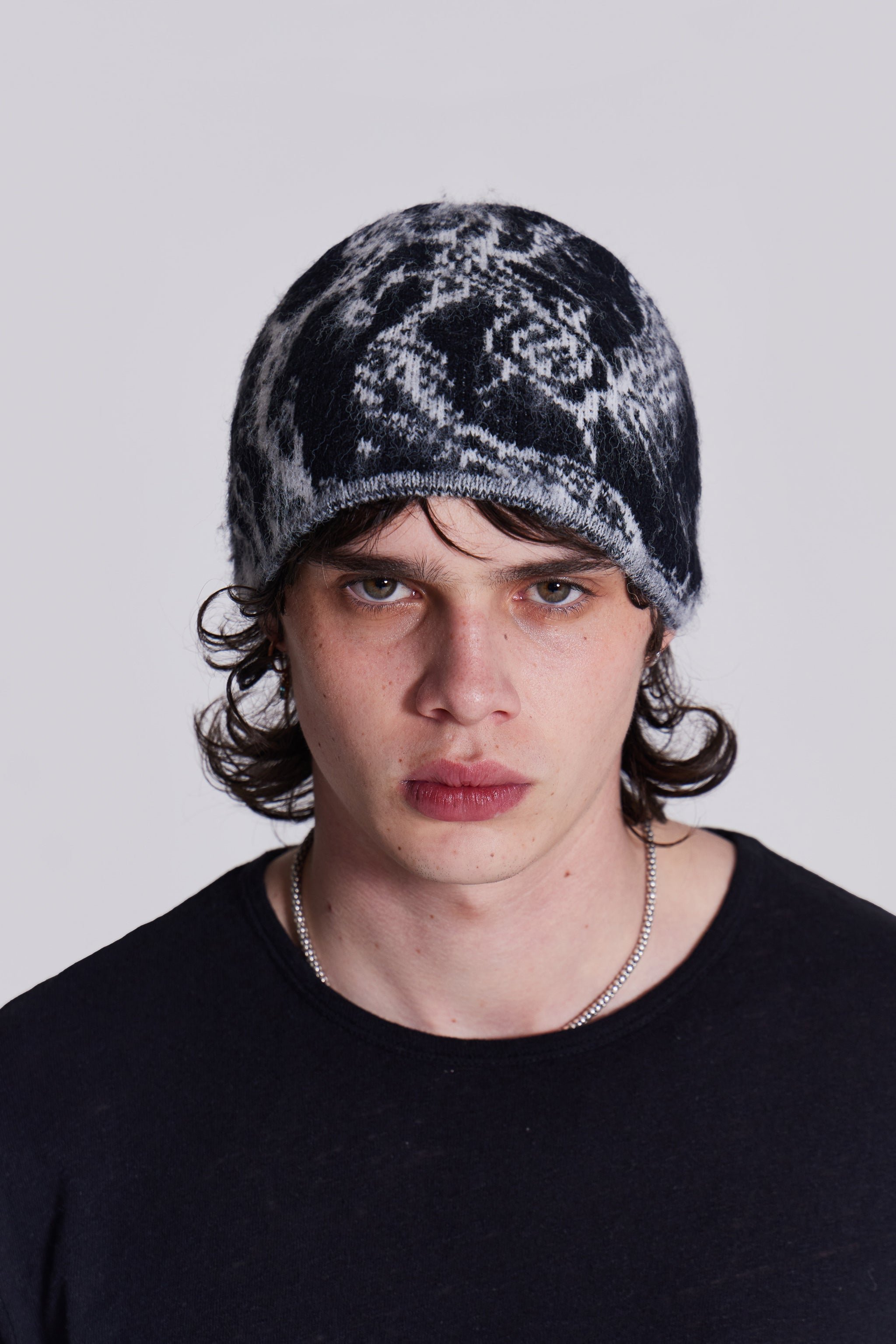 Lazy Willy Black Tattoo Beanie Hat | Jaded London