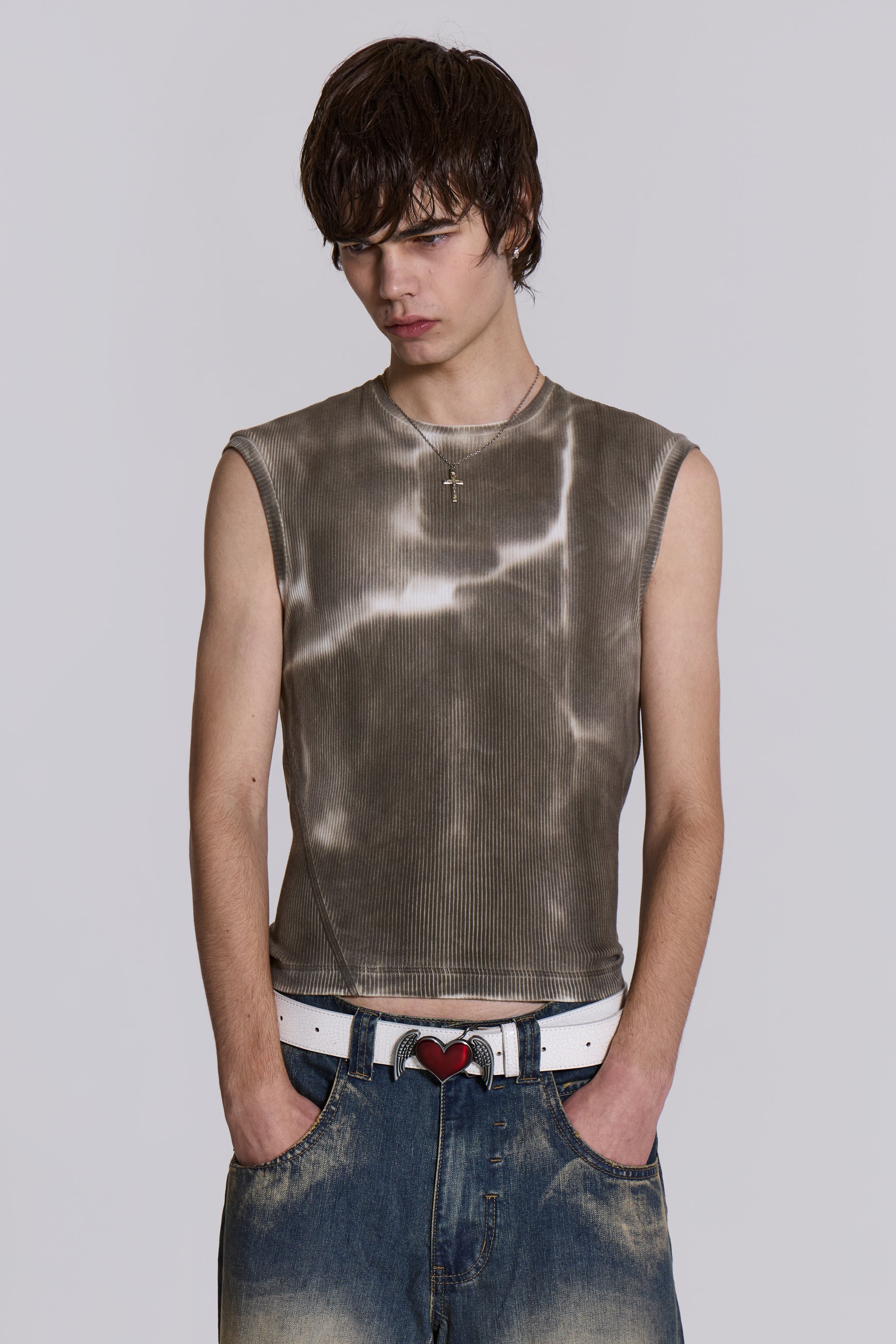 Shop Grey Glare Tank | Jaded London | Clothing