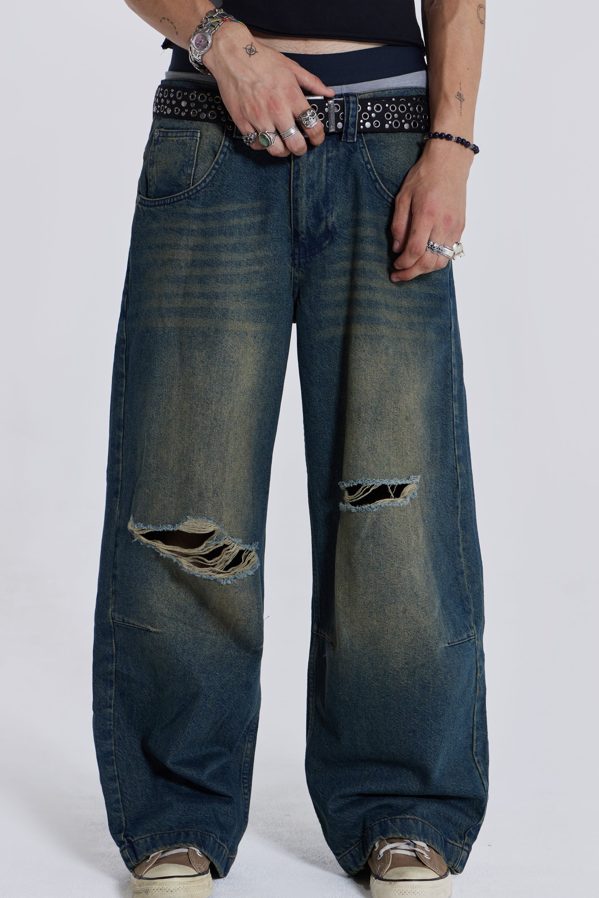 Busted Ultra Wide Jean | Jaded London