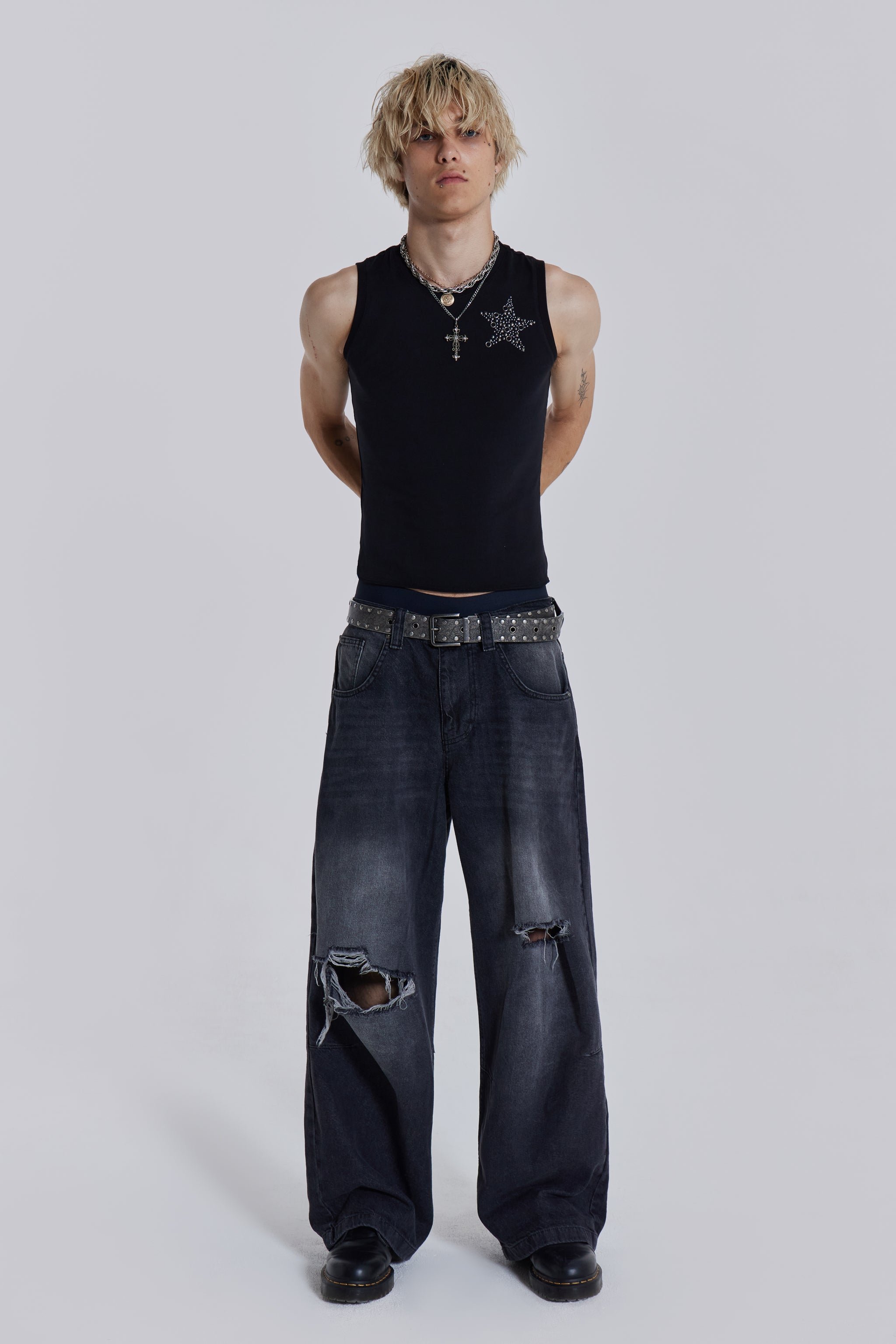 Jaded London BUSTED COLOSSUS BAGGY JEANSご確認お願いいたします