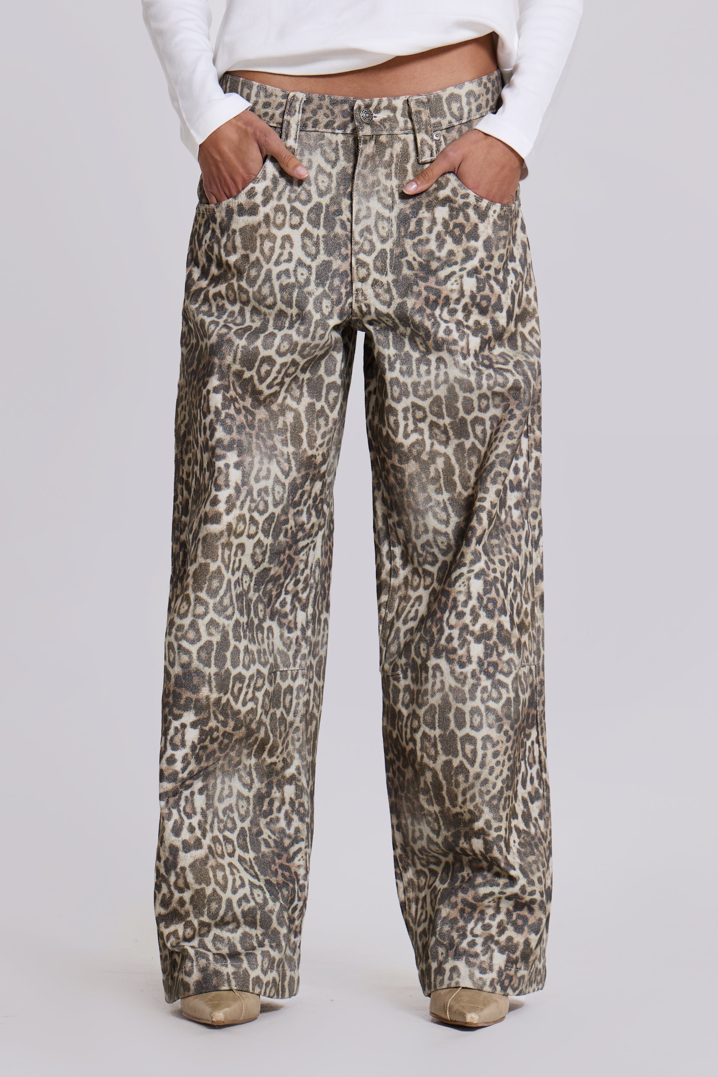 Leopard Fade Colossus Jeans – Jaded London