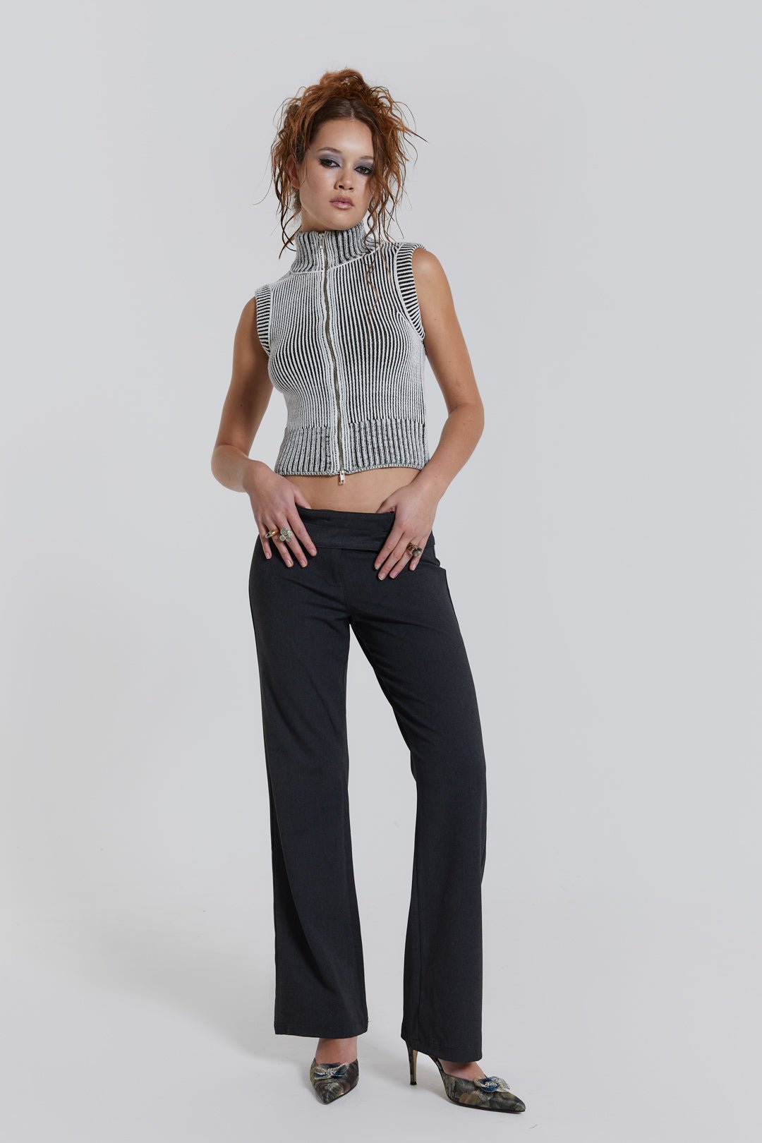 Maddox Sleeveless Knitted Top | Jaded London