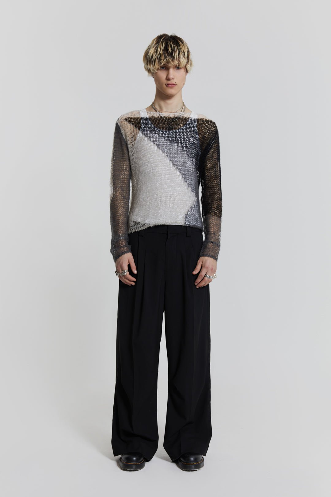 Shrunken Abstract Knit | Jaded London