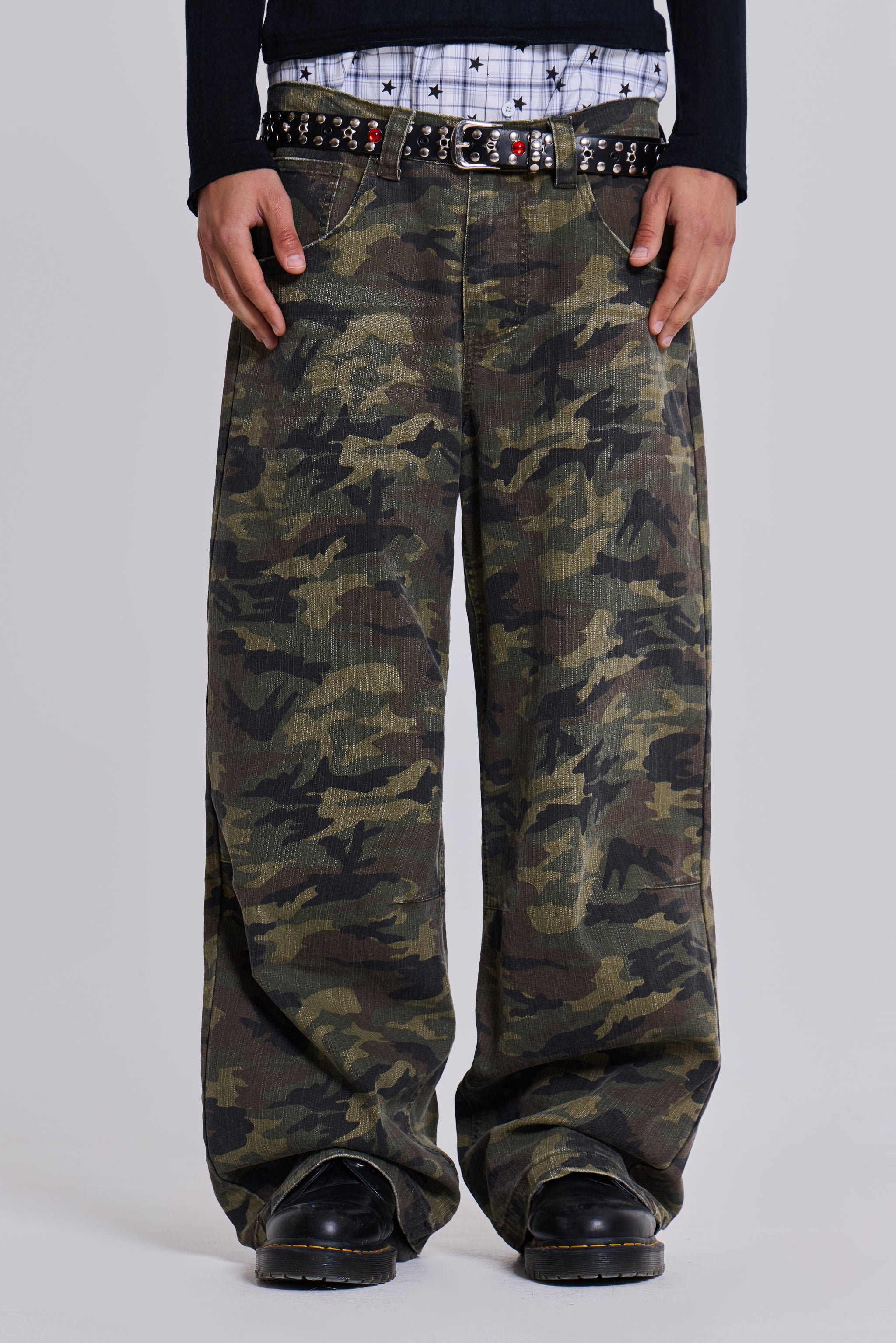 Shop Camo Colossus Baggy Jeans | Jaded London | Clothing