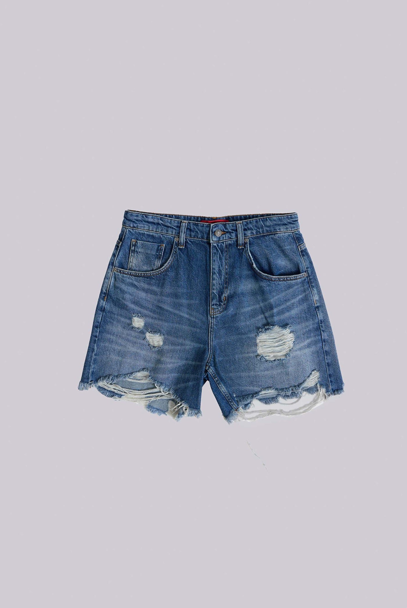 Shop Mid Blue Revenge Jorts | Jaded London | Clothing