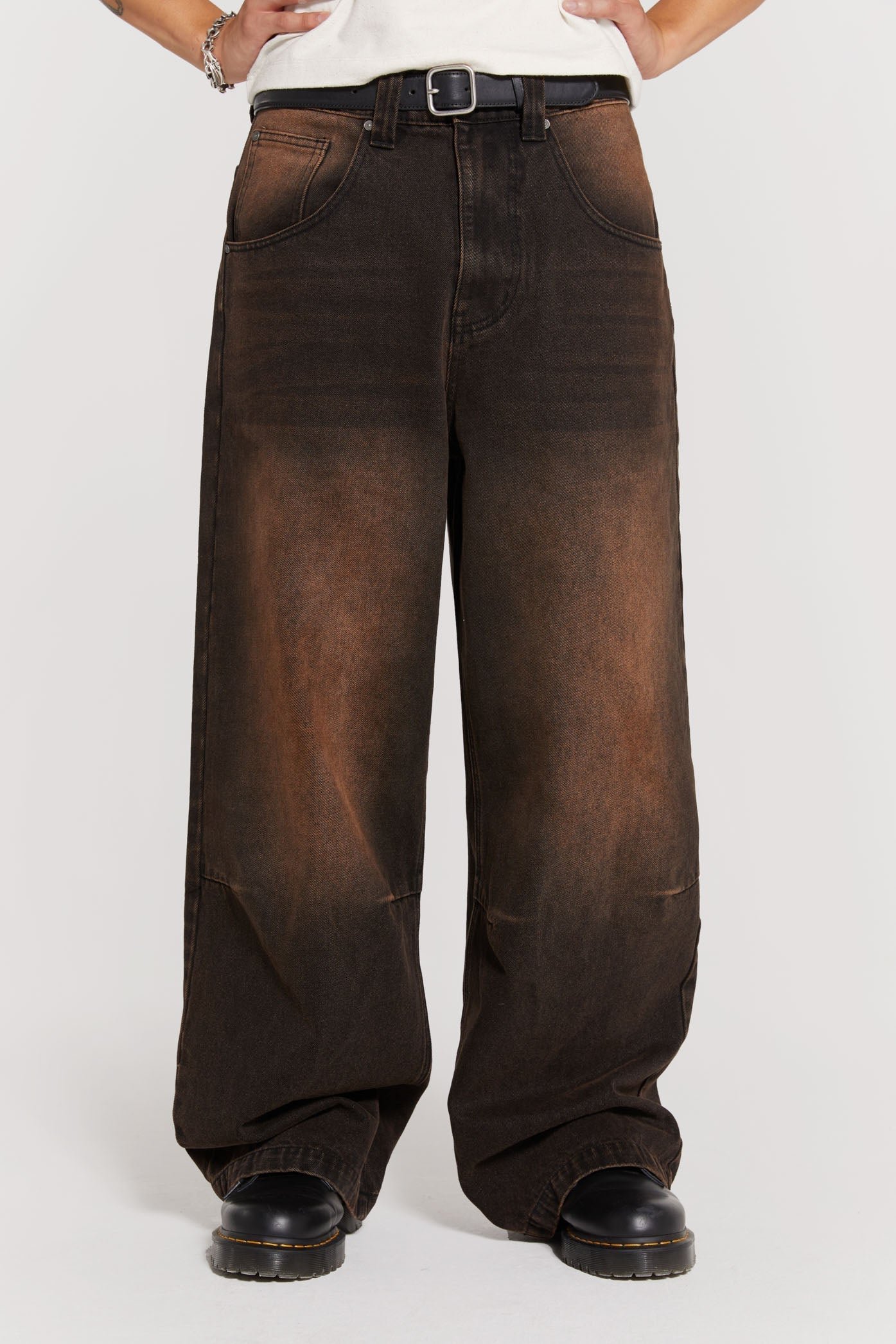 Vintage Brown Colossus Jeans | Jaded London