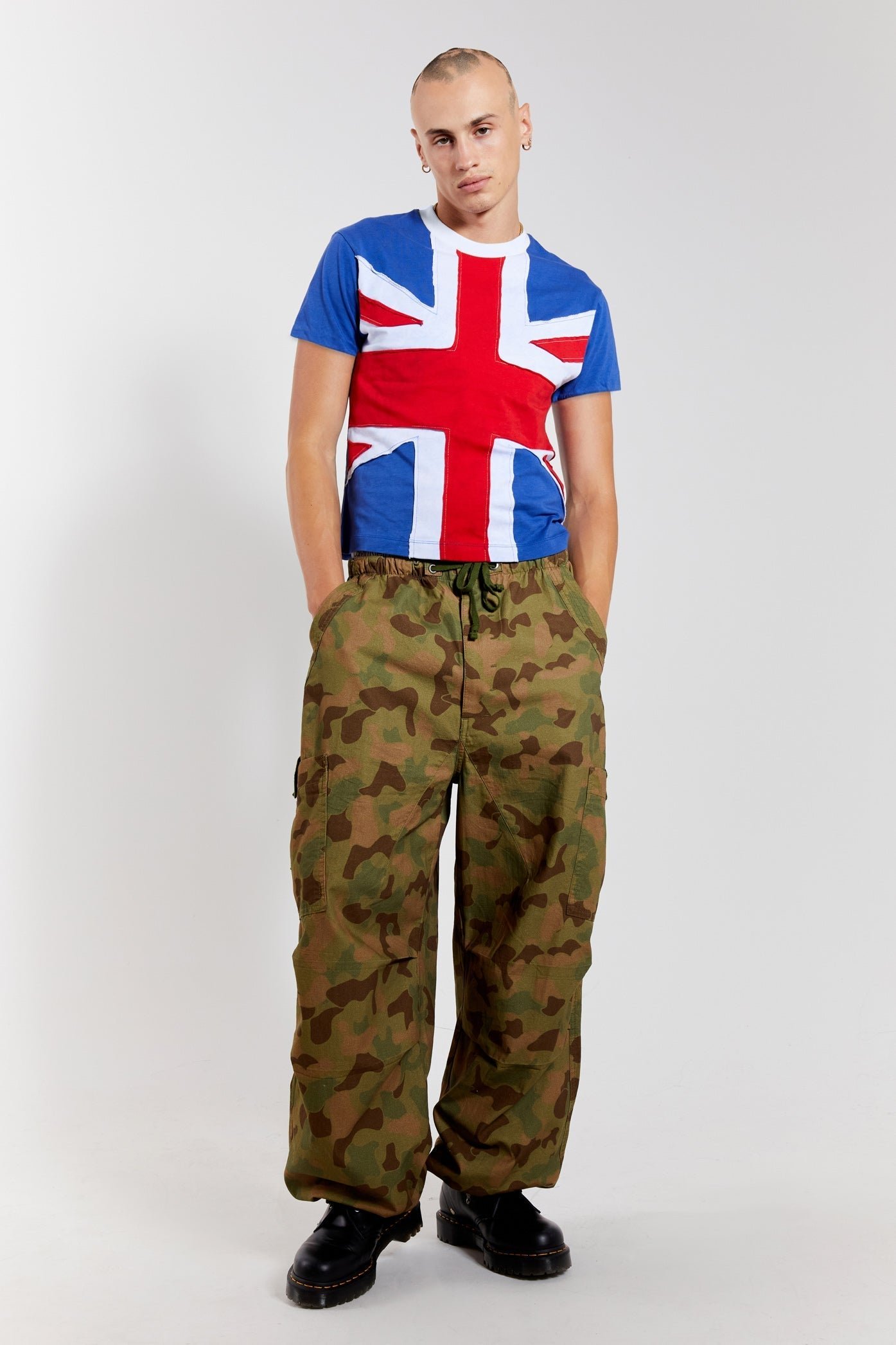 Song for the Mute: Khaki Camouflage Cargo Pants | SSENSE